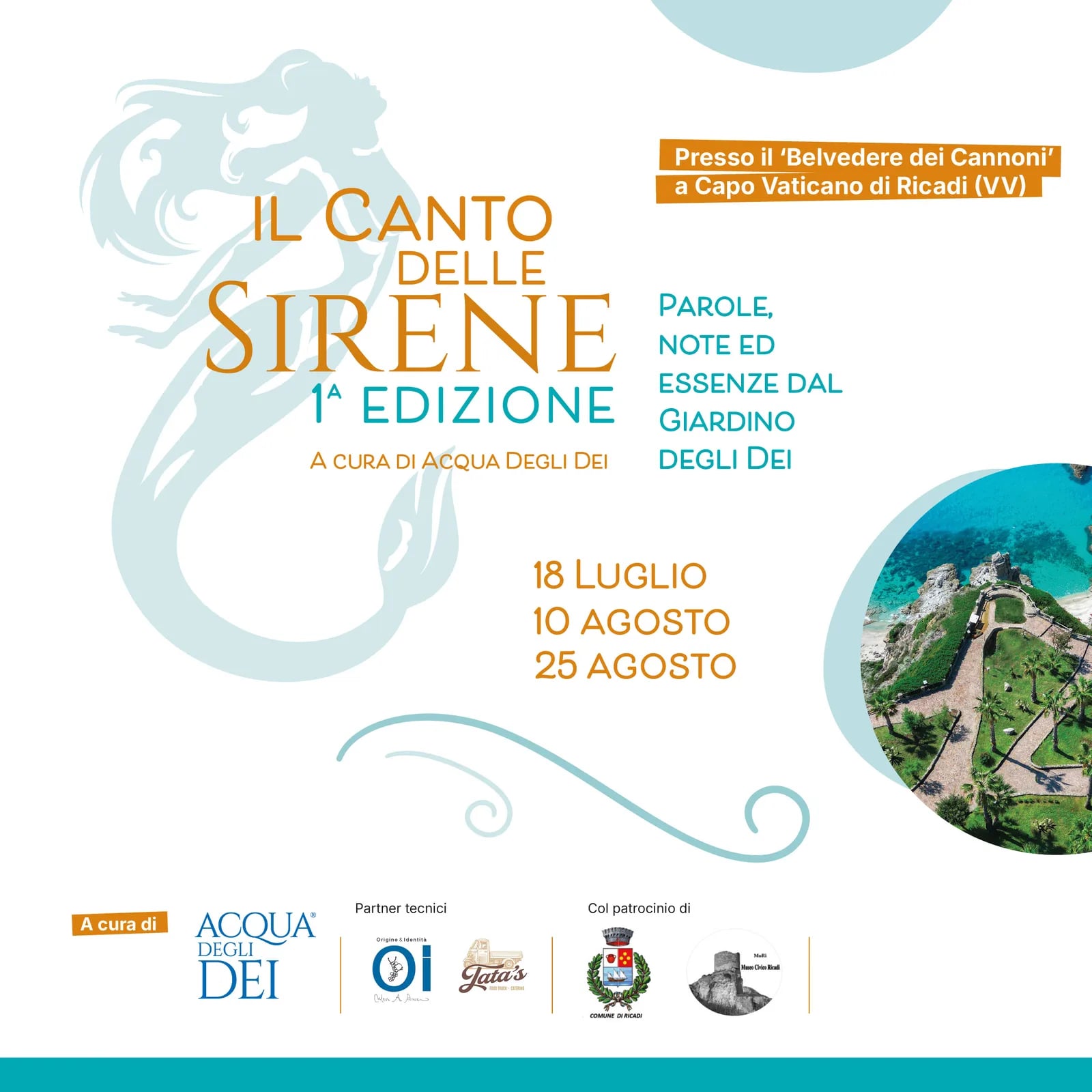 Locandina Il Canto delle Sirene — 1ª Edizione 2026 a Ricadi (Vibo valentia)