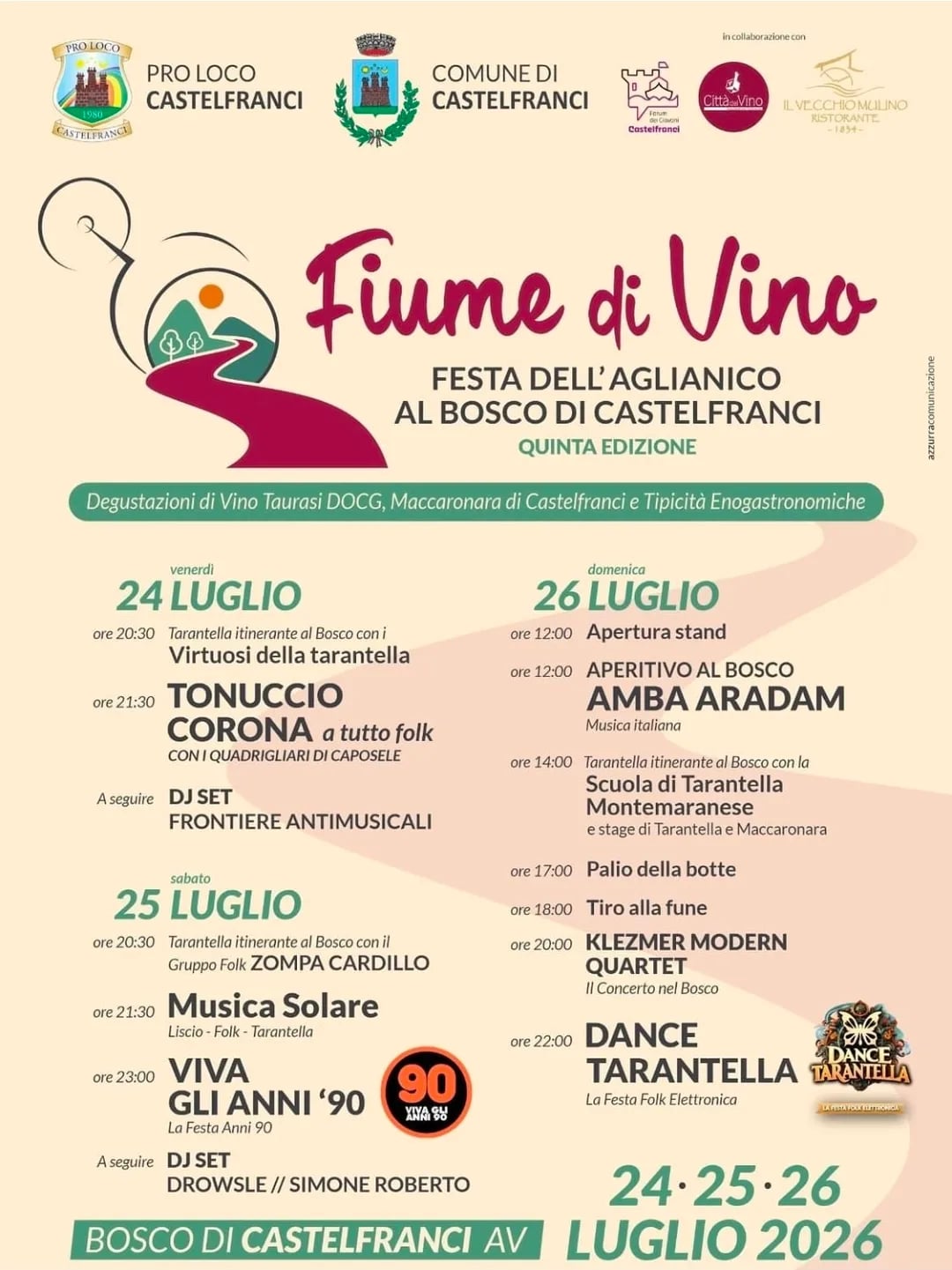 5ª Fiume di Vino – Festa dell'Aglianico 2026