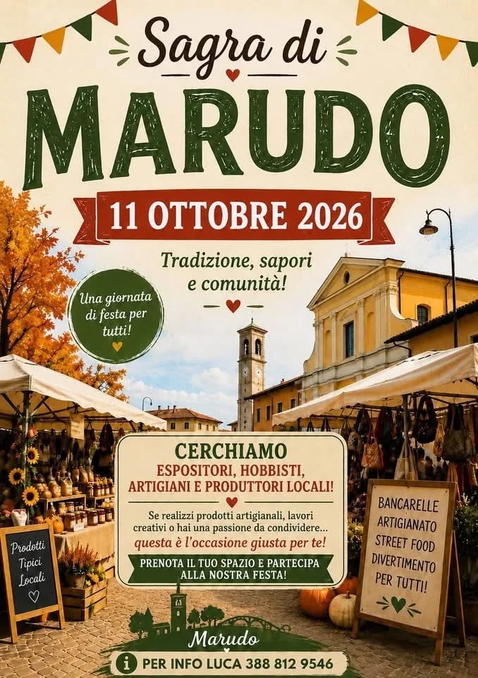 Locandina Sagra di Marudo 2026 a Marudo (Lodi)