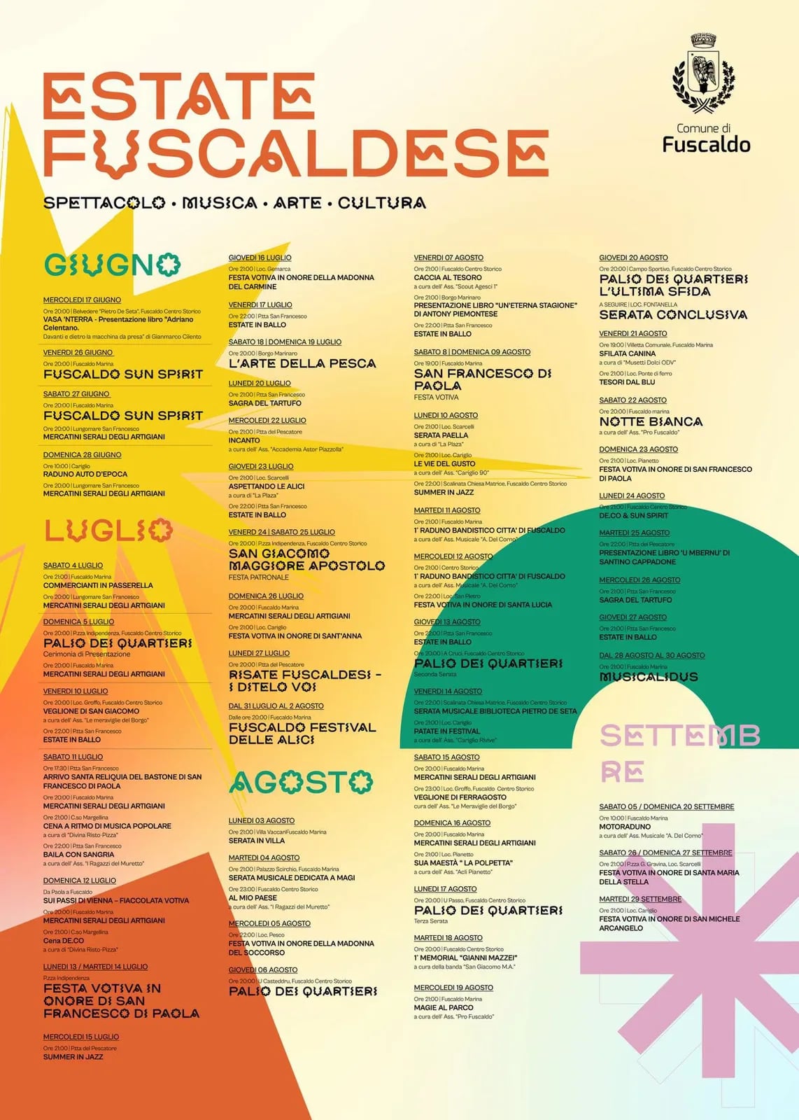 Locandina Estate in ballo 2026 a Fuscaldo (Cosenza)