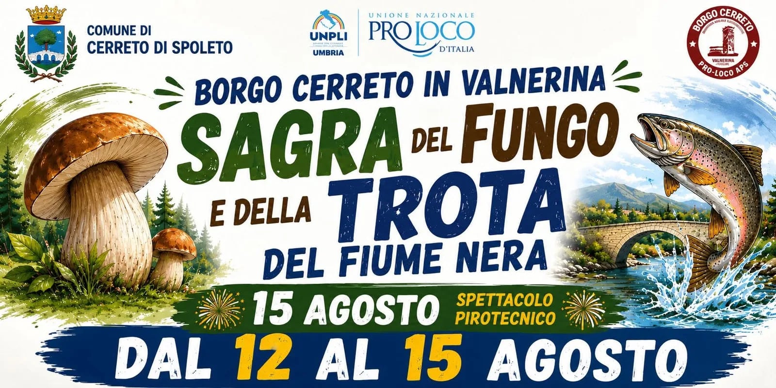 Sagra del Fungo e della Trota del Fiume Nera 2026