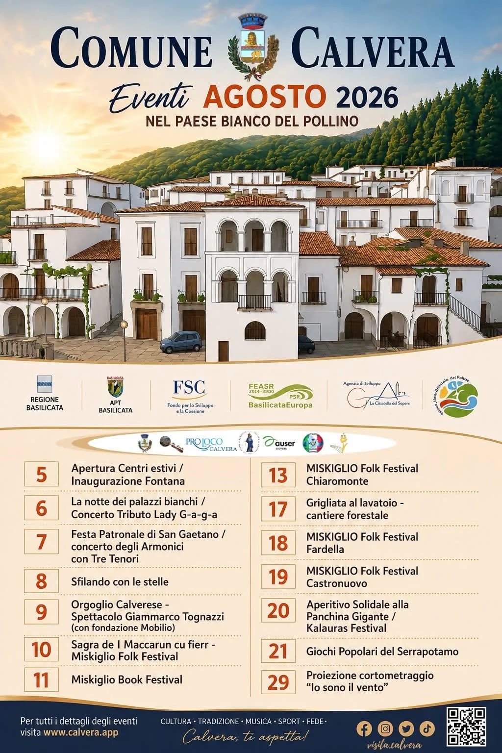 Locandina Sagra de I Maccarun cu fierr 2026 a Calvera (Potenza)