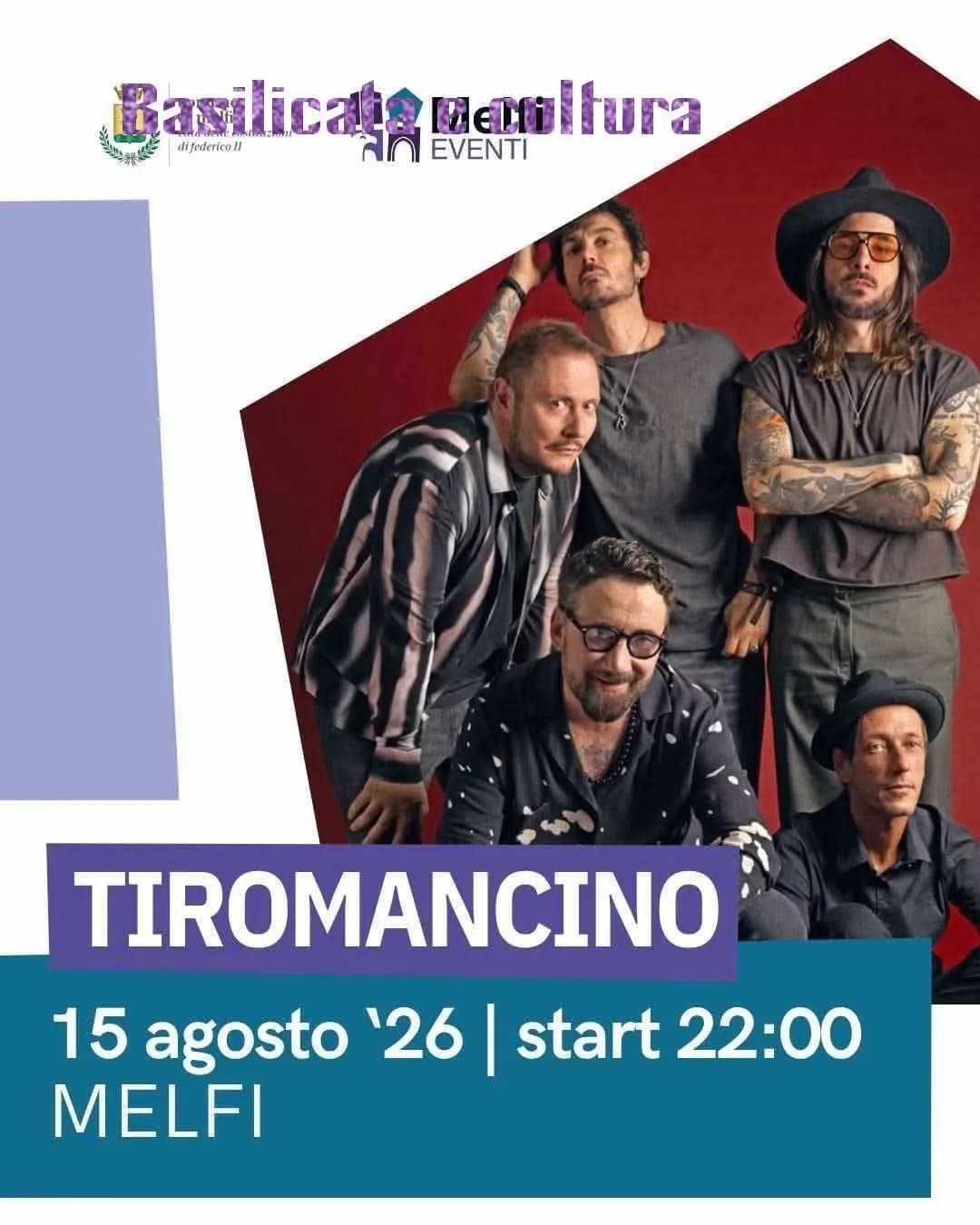 Tiromancino a Melfi 2026