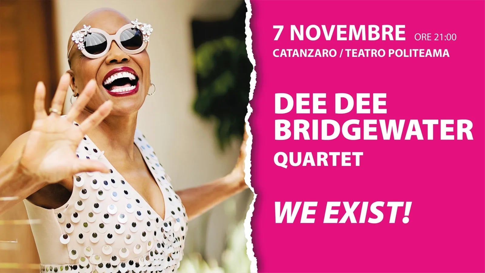 Locandina Dee Dee Bridgewater Quartet We Exist! 2026 a Catanzaro (Catanzaro)