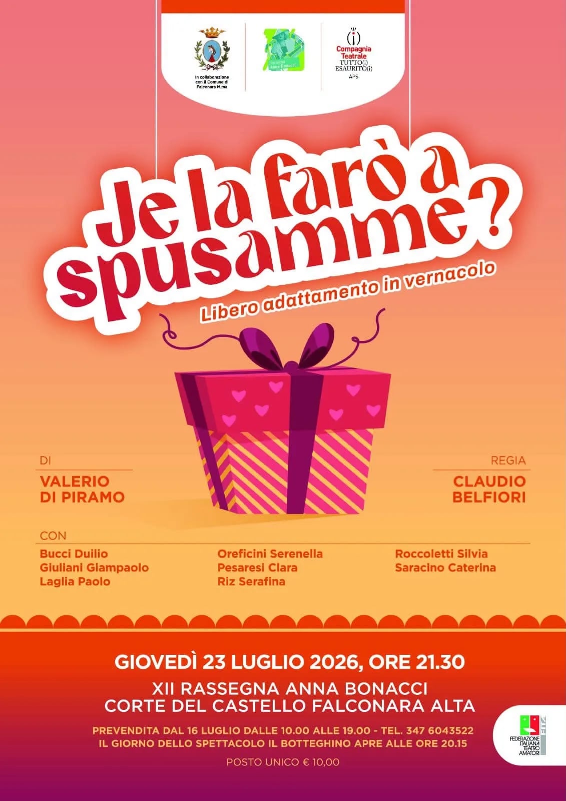 XII Rassegna Anna Bonacci: Je la farò a spusamme? 2026