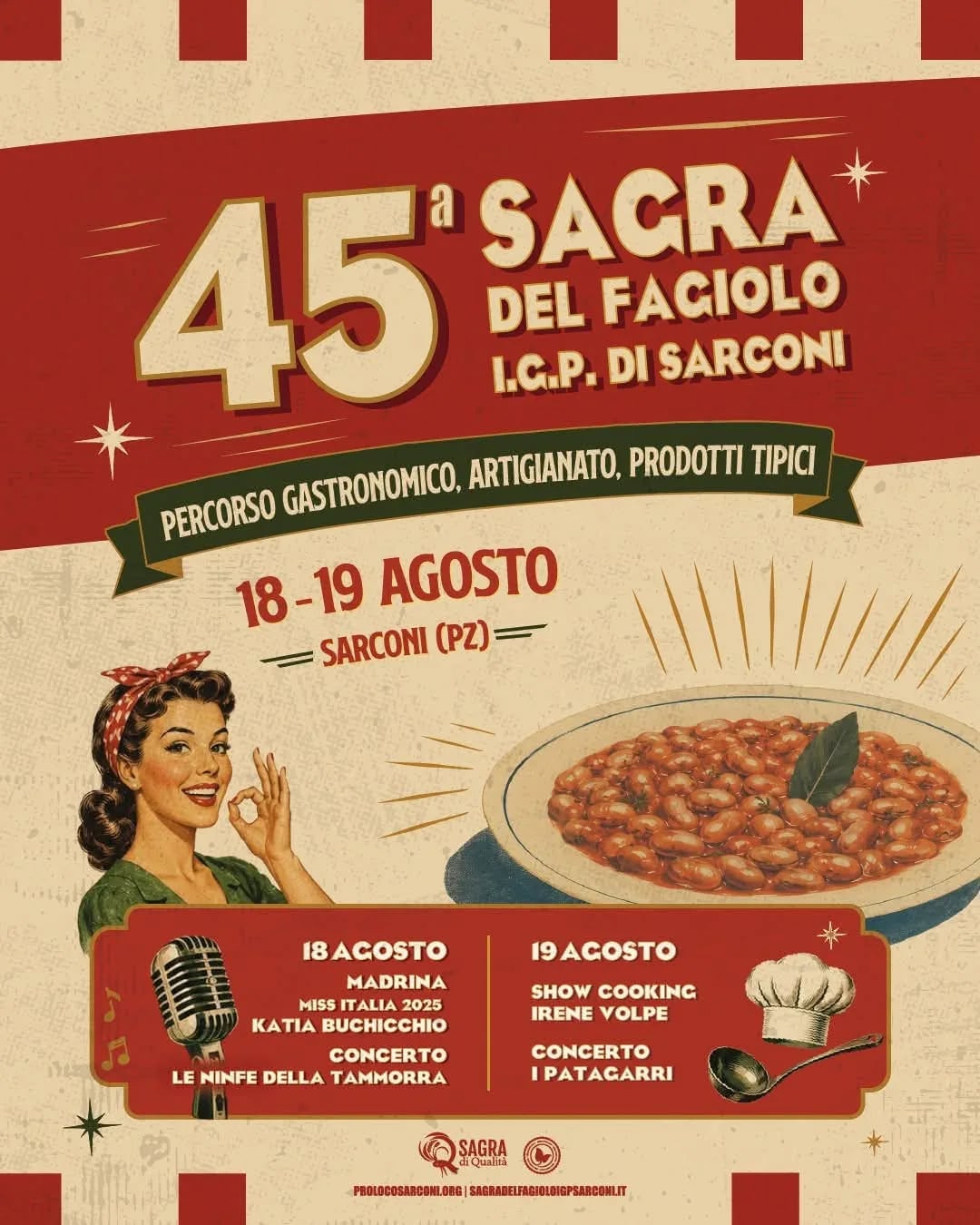 45ª Sagra del Fagiolo I.G.P. di Sarconi 2026