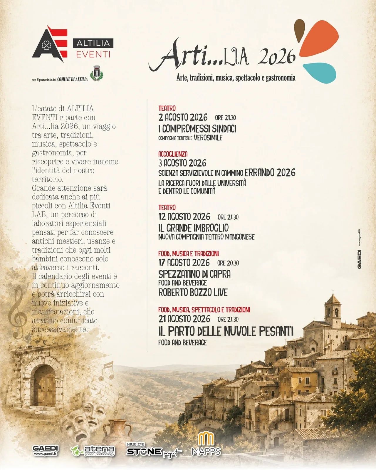 Locandina Il Grande Imbroglio — Arti...lia 2026 a Altilia (Cosenza)