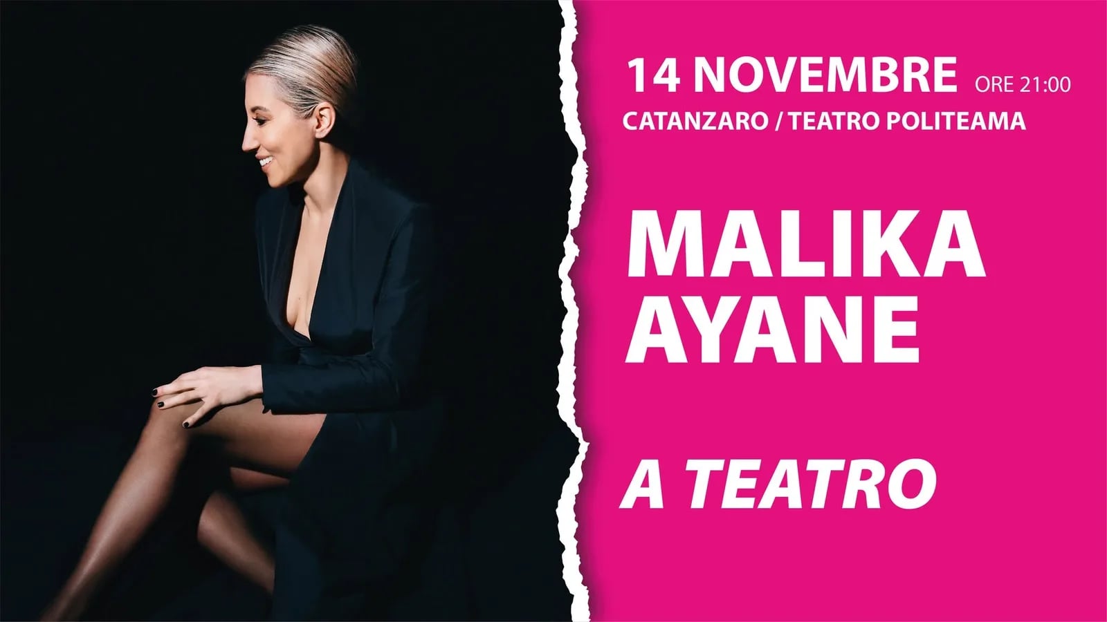 Locandina Malika Ayane a Teatro Catanzaro 2026 a Catanzaro (Catanzaro)