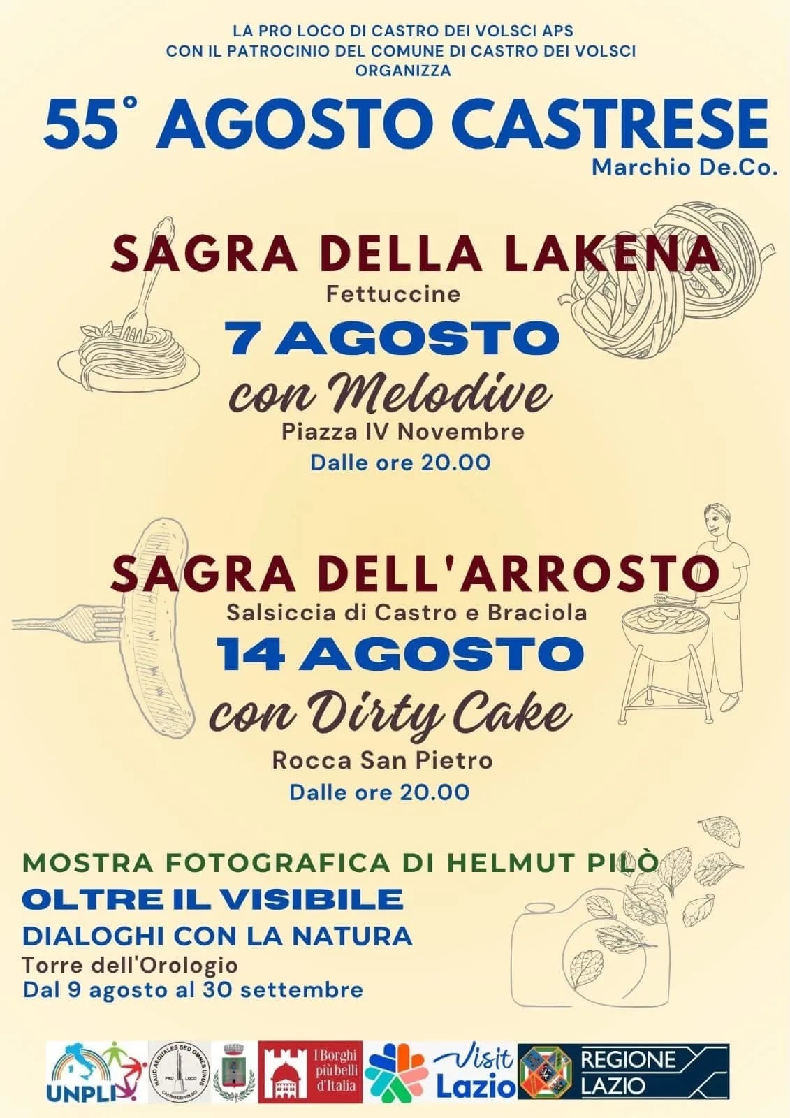 Sagra dell'Arrosto 2026 — 55° Agosto Castrese