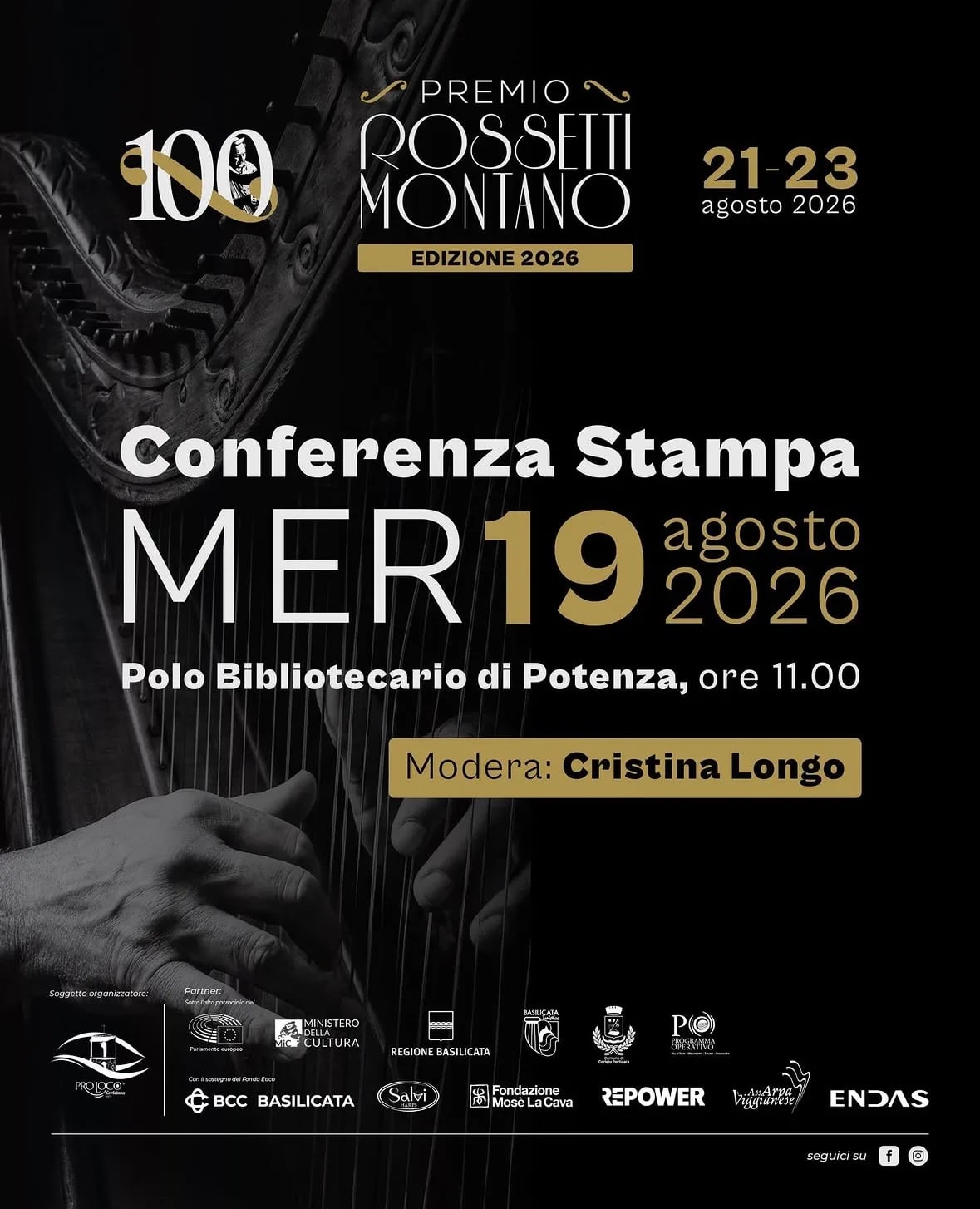Locandina Premio Rossetti Montano — Edizione 2026 a Potenza (Potenza)