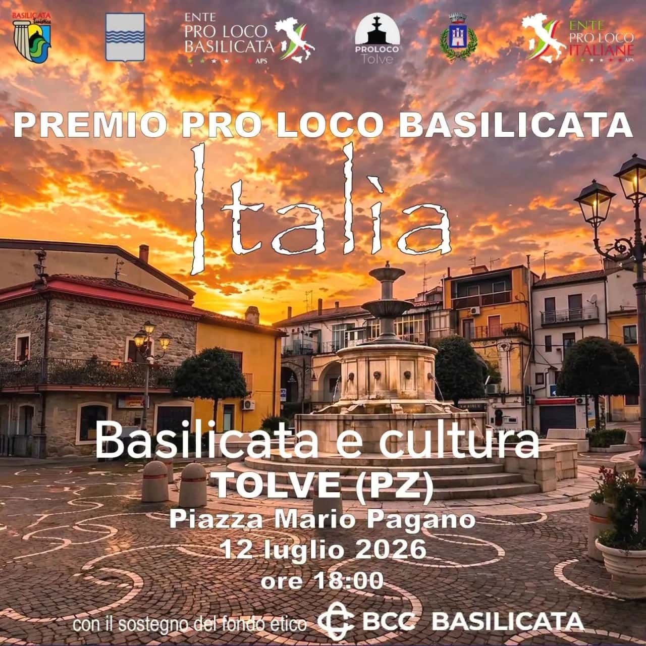 Premio Pro Loco Basilicata Italia 2026