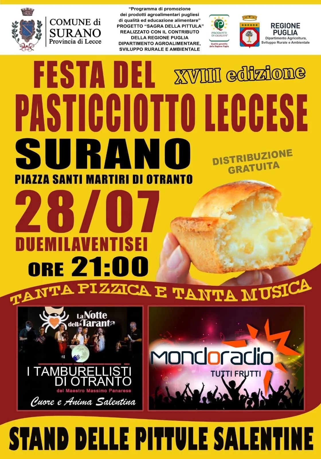 Festa del Pasticciotto Leccese — 18ª Edizione 2026