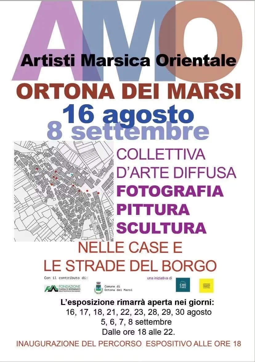 Locandina Artisti Marsica Orientale — Collettiva 2026 a Ortona dei Marsi (L'Aquila)