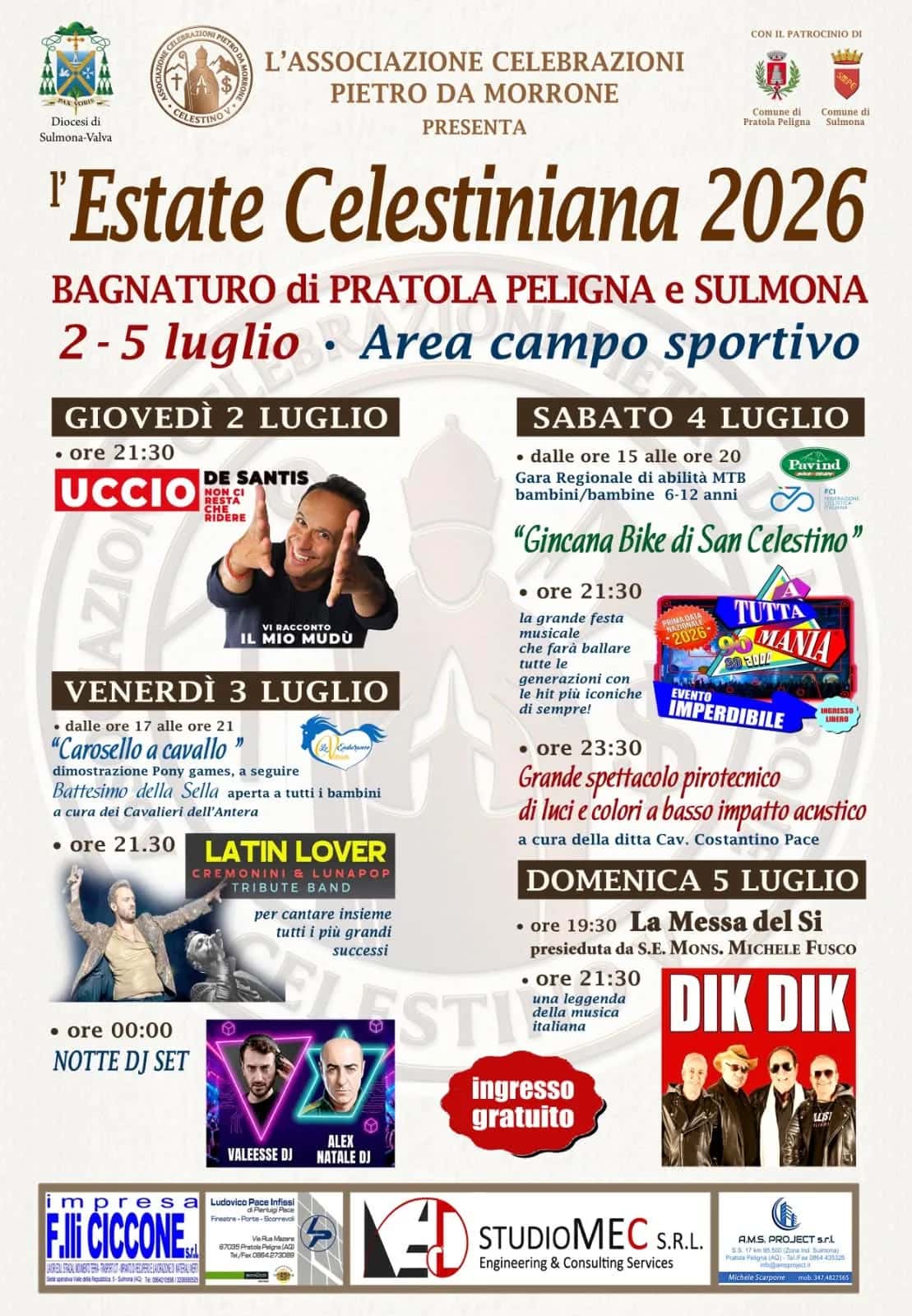 Estate Celestiniana 2026