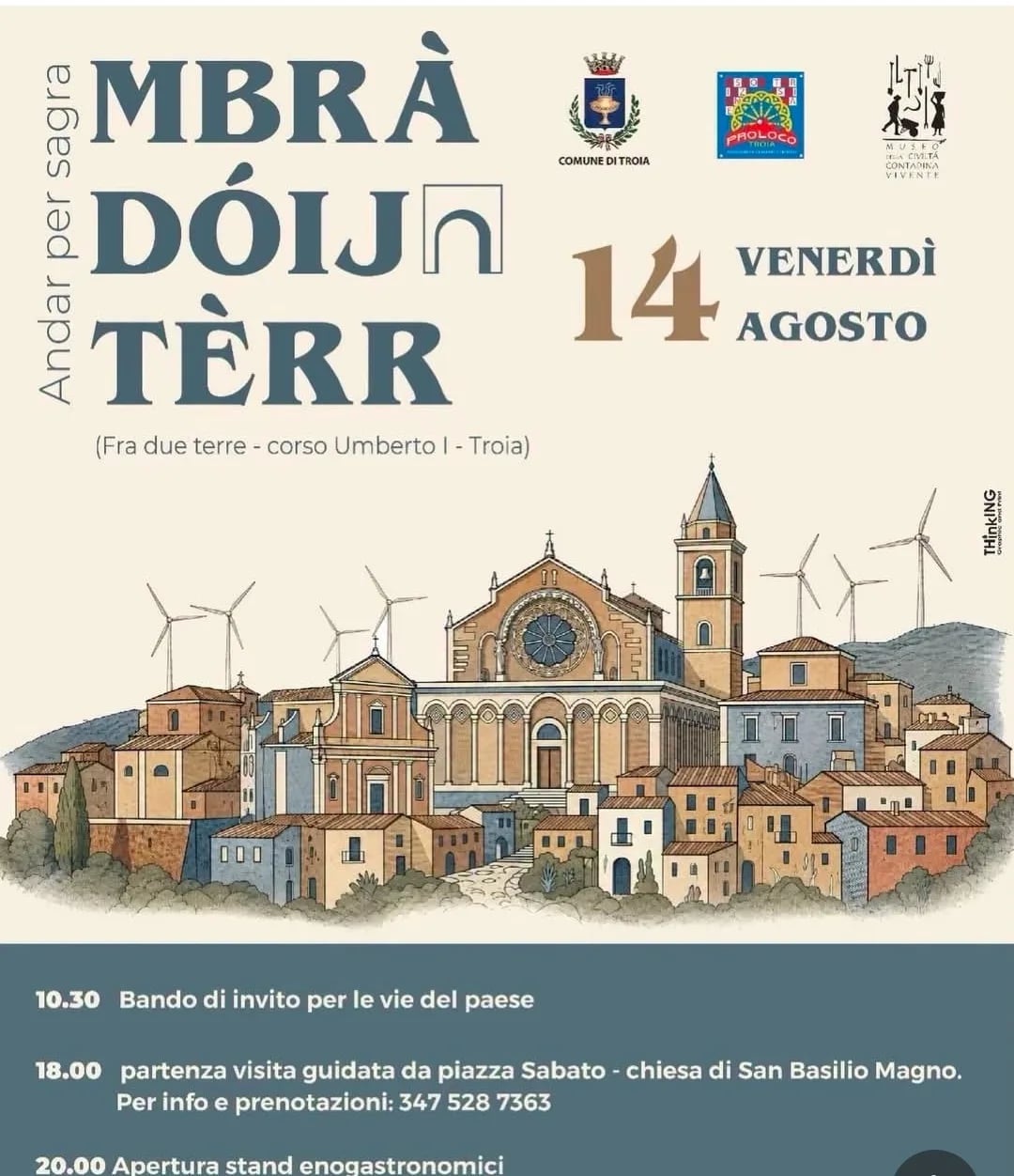 Locandina Mbrà Dóijn Tèrr 2026 a Troia (Foggia)