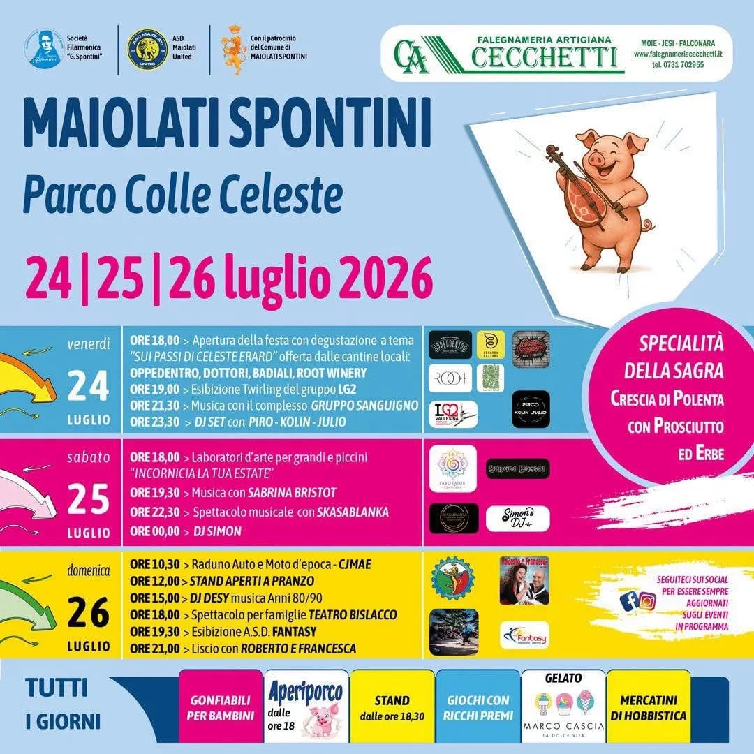 Parco Colle Celeste — 24-26 luglio 2026