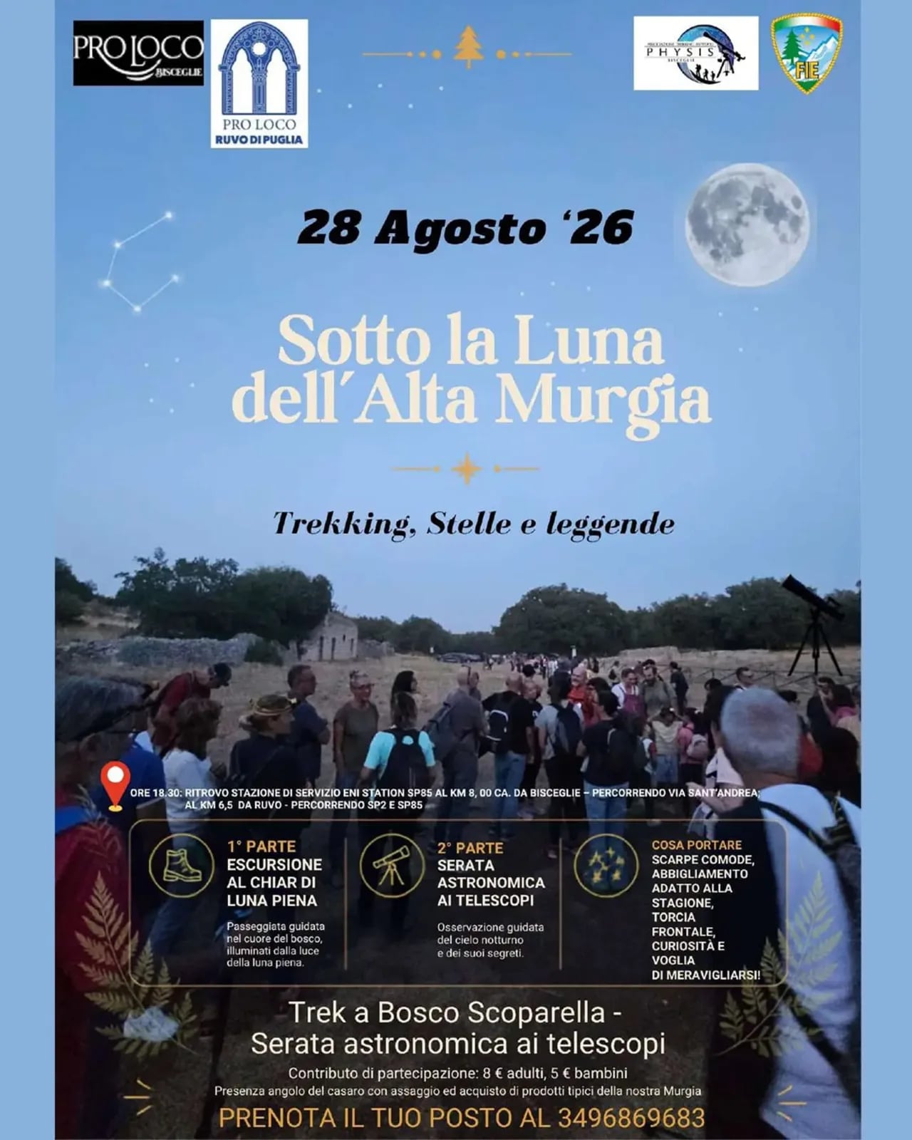 Locandina Sotto la Luna dell'Alta Murgia 2026 a Bisceglie (Barletta-Andria-Trani)