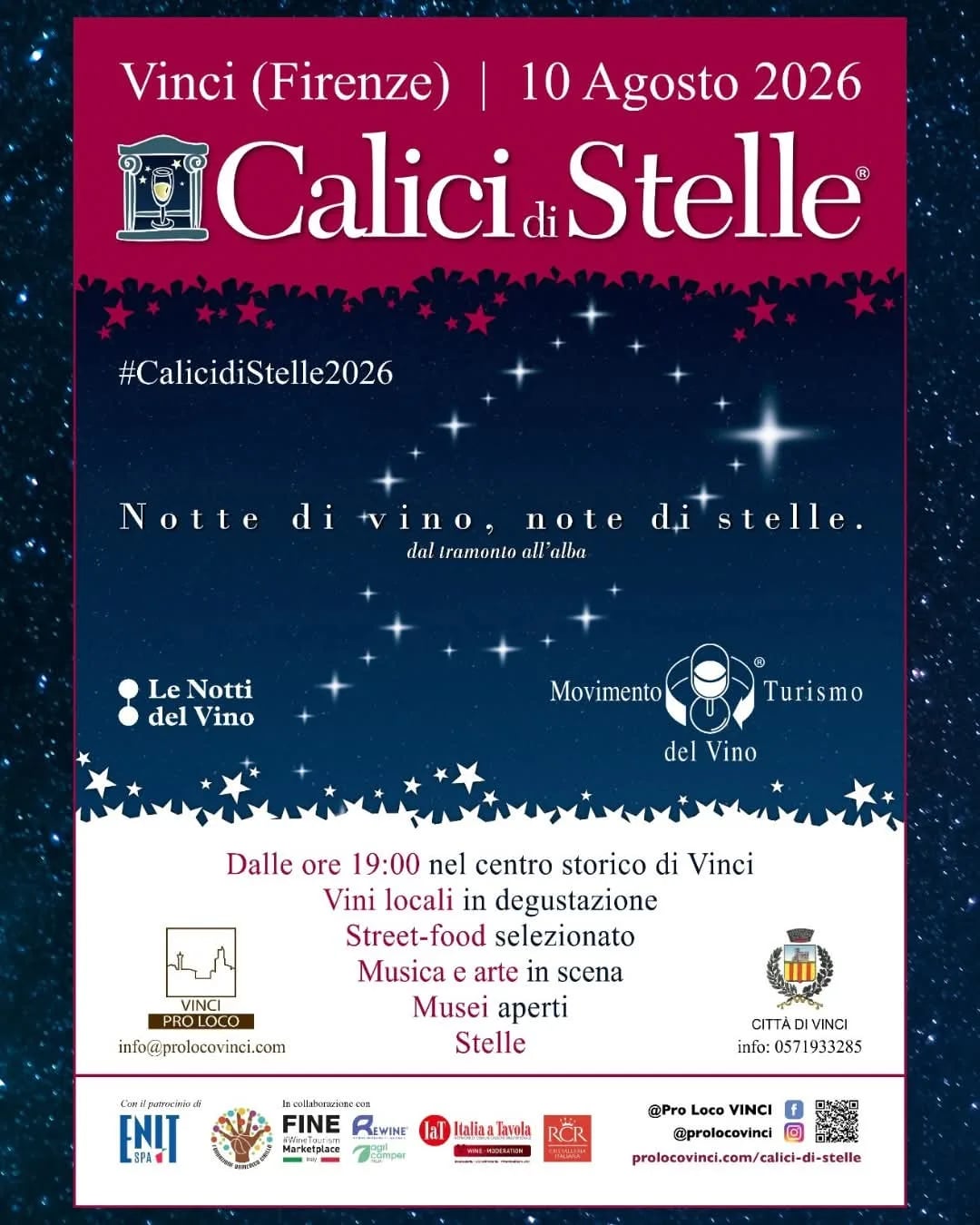 Calici di Stelle 2026 a Vinci