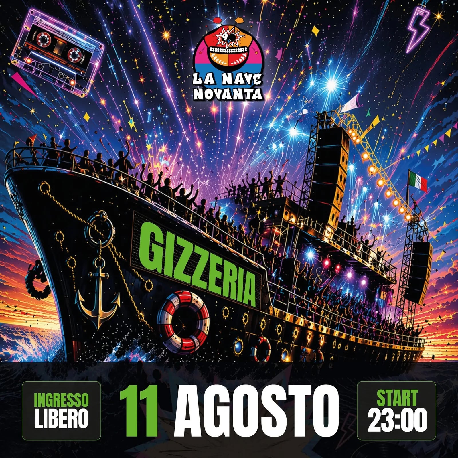 Locandina La Nave Novanta Gizzeria 2026 a Gizzeria (Catanzaro)