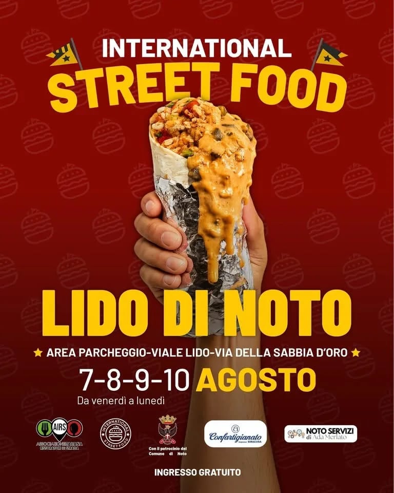 Locandina International Street Food Lido di Noto 2026 a Noto (Siracusa)