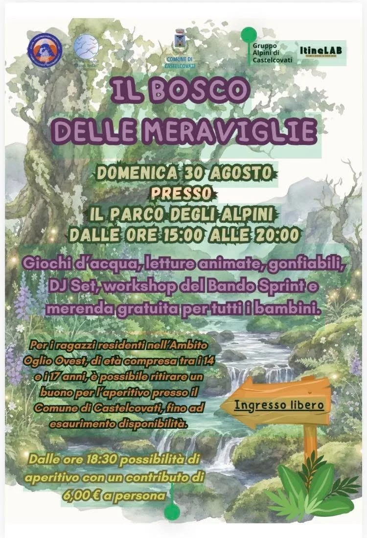 Locandina Il Bosco delle Meraviglie 2026 a Castelcovati (Brescia)