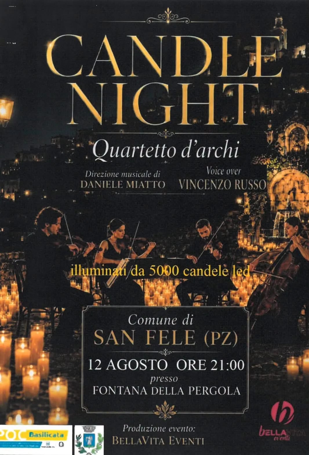 Locandina Candle Night 2026 a San Fele (Potenza)