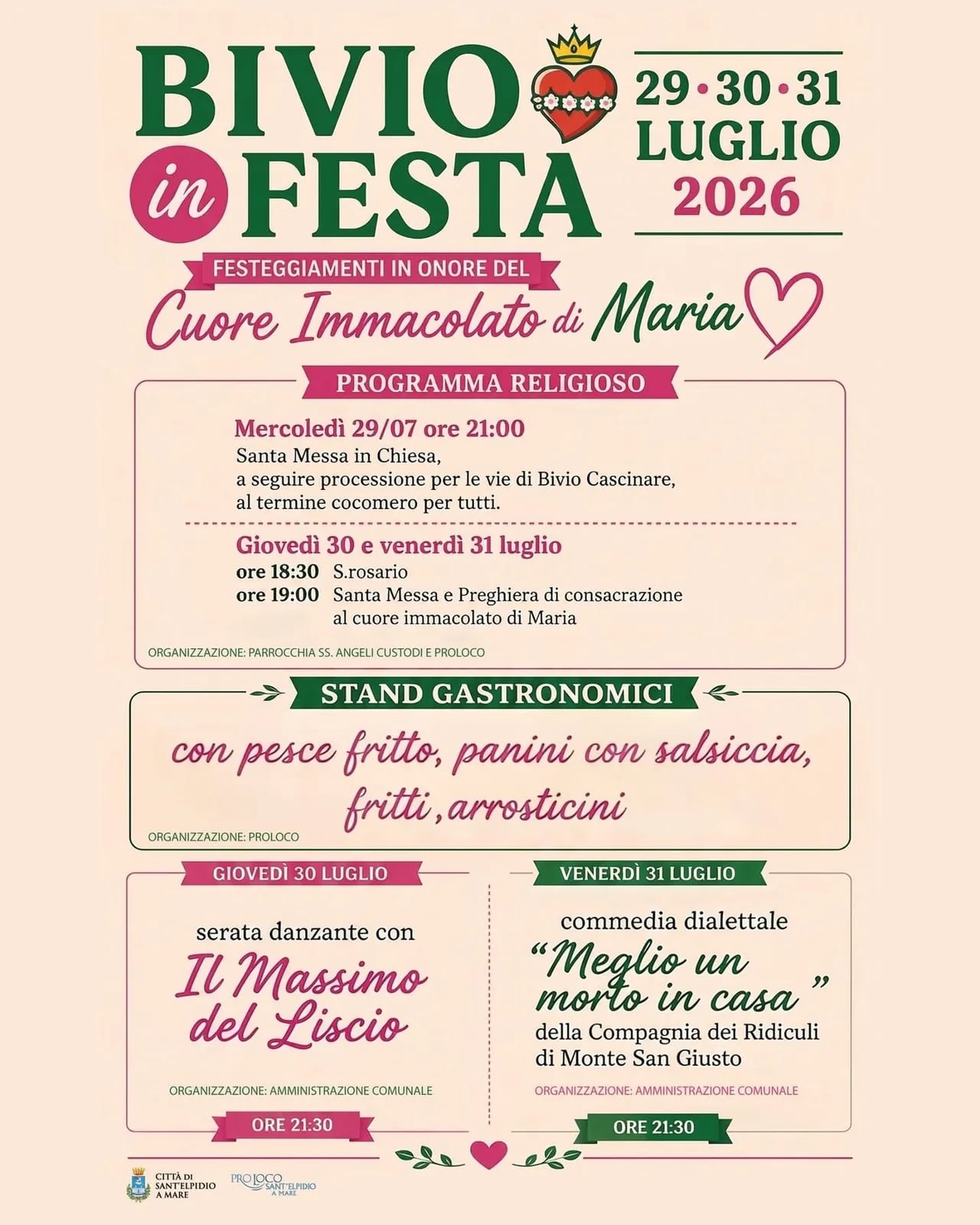 Bivio in Festa 2026: Rosario e Santa Messa (31/07)