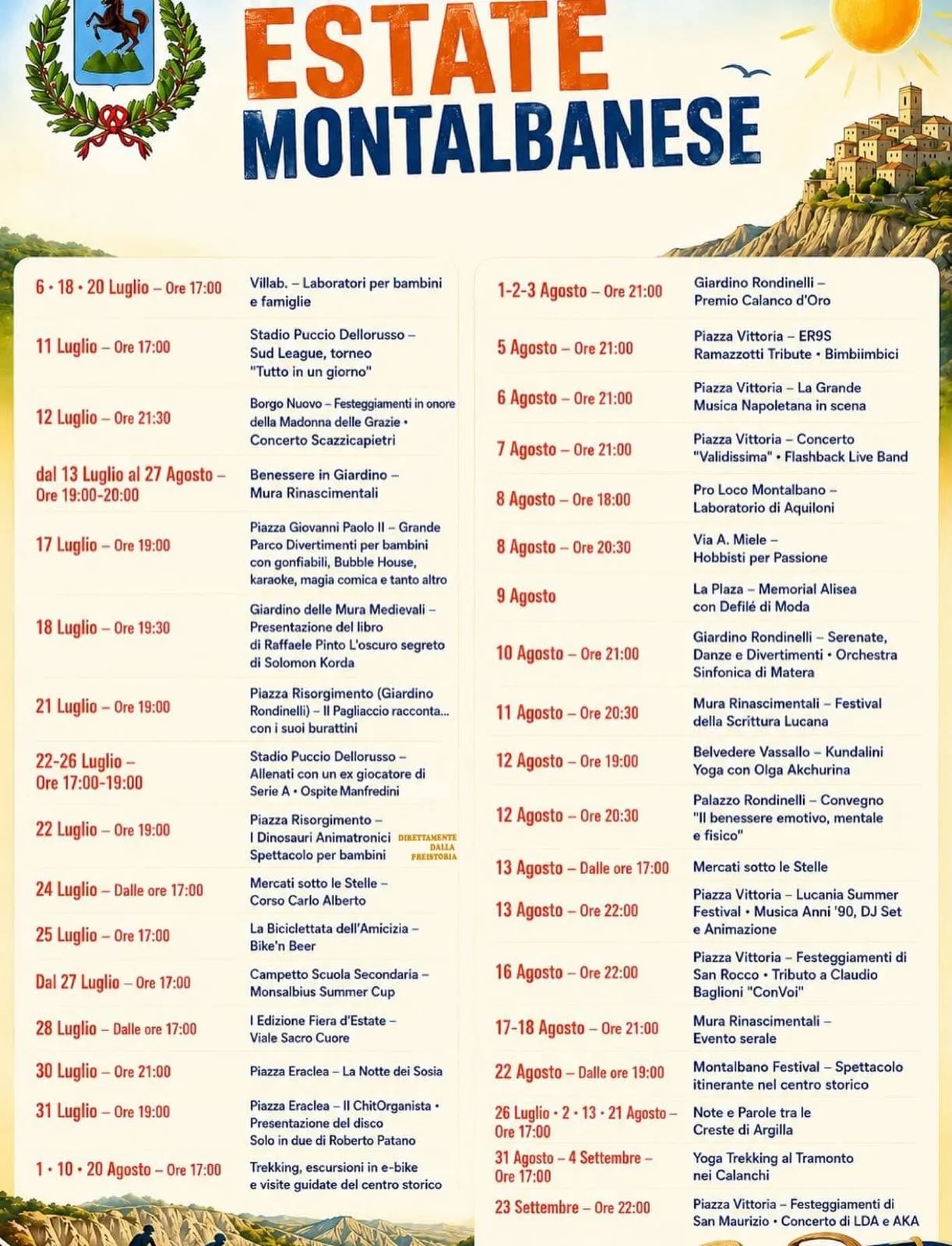 Montalbano Festival - Spettacolo itinerante 2026