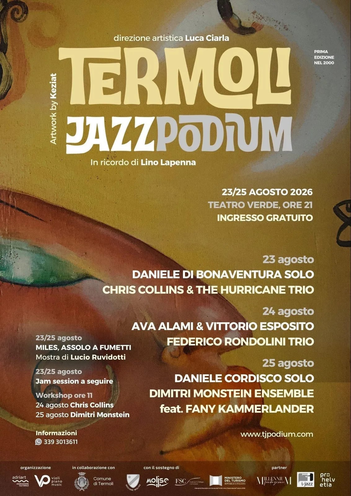 Locandina Miles, Assolo a Fumetti — Mostra di Lucio Ruvidotti 2026 a Termoli (Campobasso)