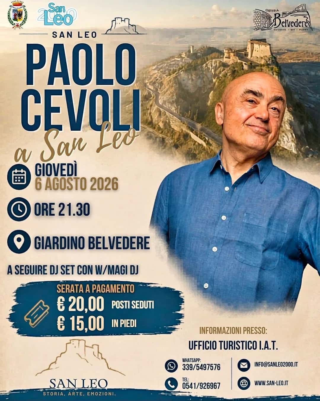 Paolo Cevoli a San Leo 2026