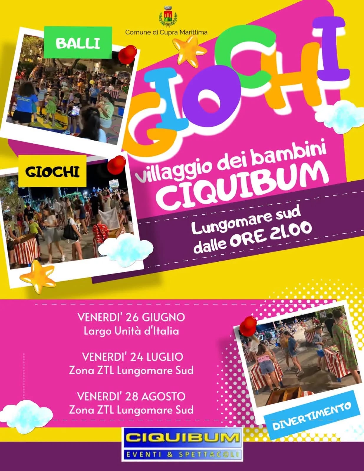 Ciquibum Villaggio dei Bambini 2026