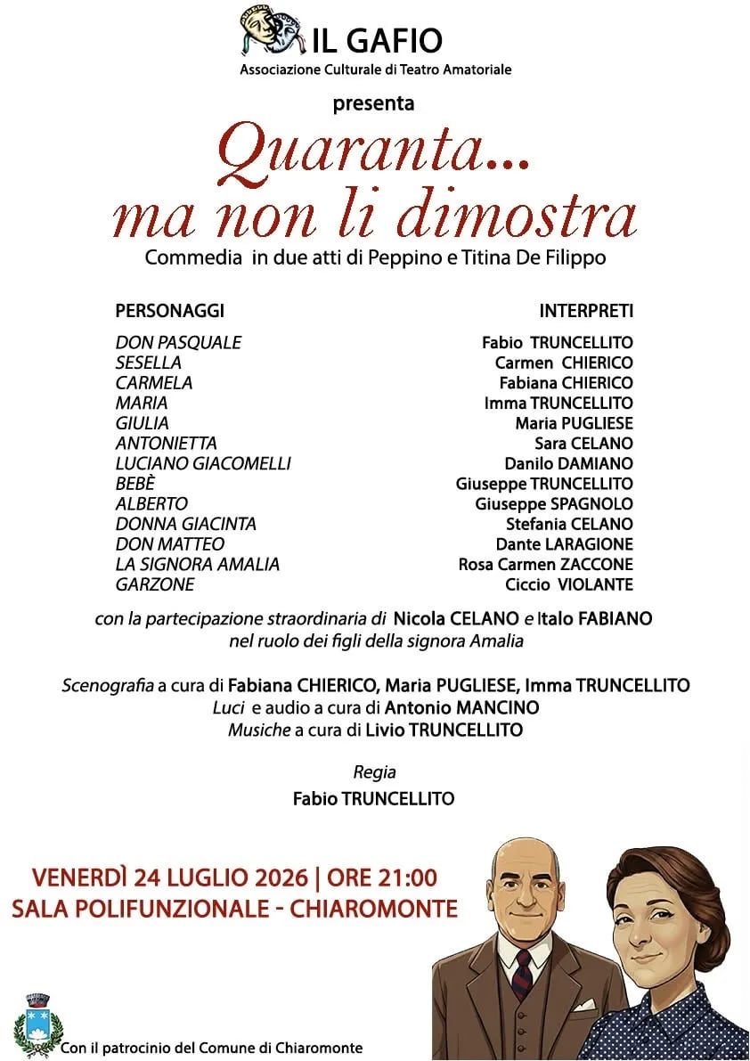 Quaranta... ma non li dimostra 2026