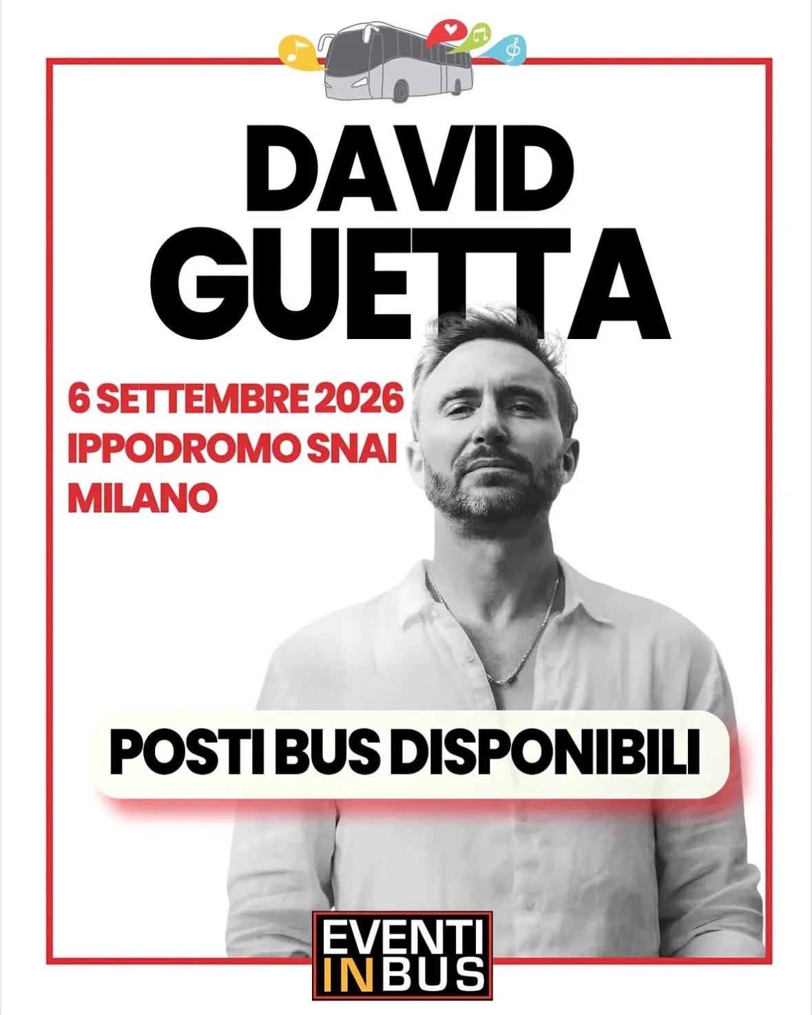 Locandina David Guetta 2026 a Milano (Milano)