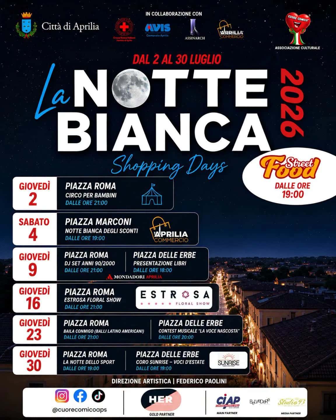 La Notte Bianca 2026 Shopping Days a Aprilia