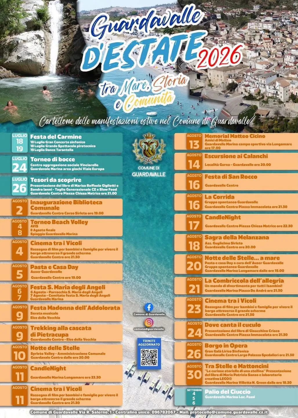 Locandina La Corrida 2026 a Guardavalle (Catanzaro)