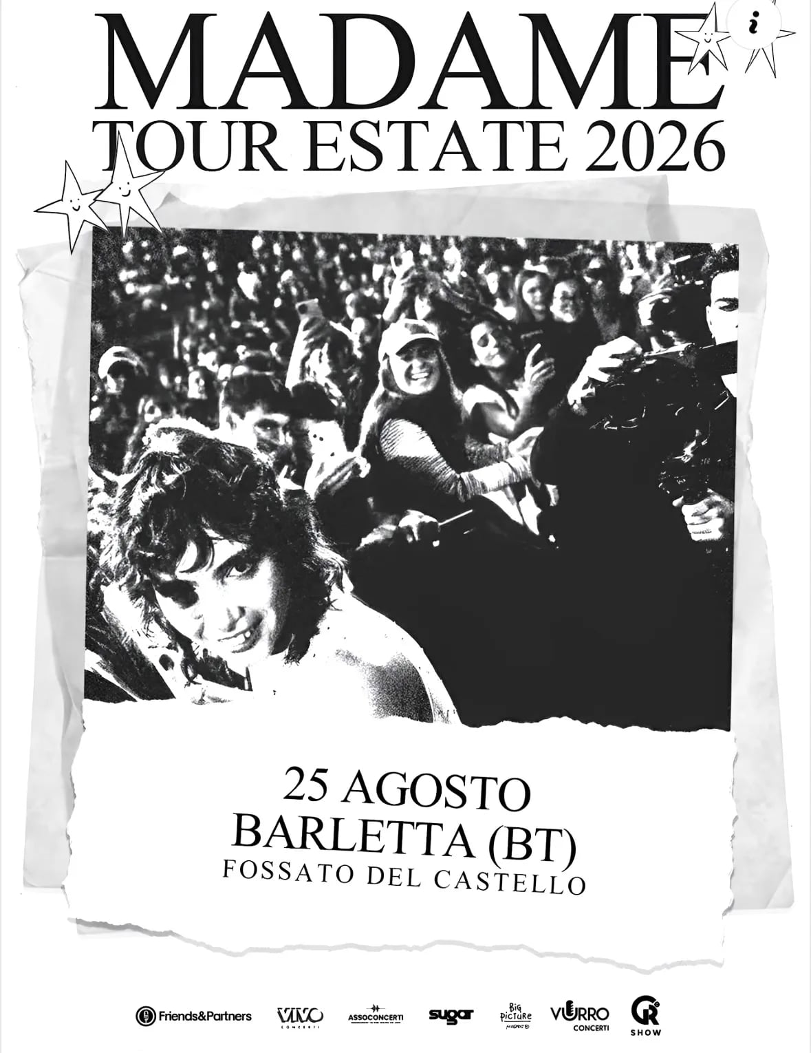 Locandina Madame Tour Estate 2026 Barletta a Barletta (Barletta-andria-trani)