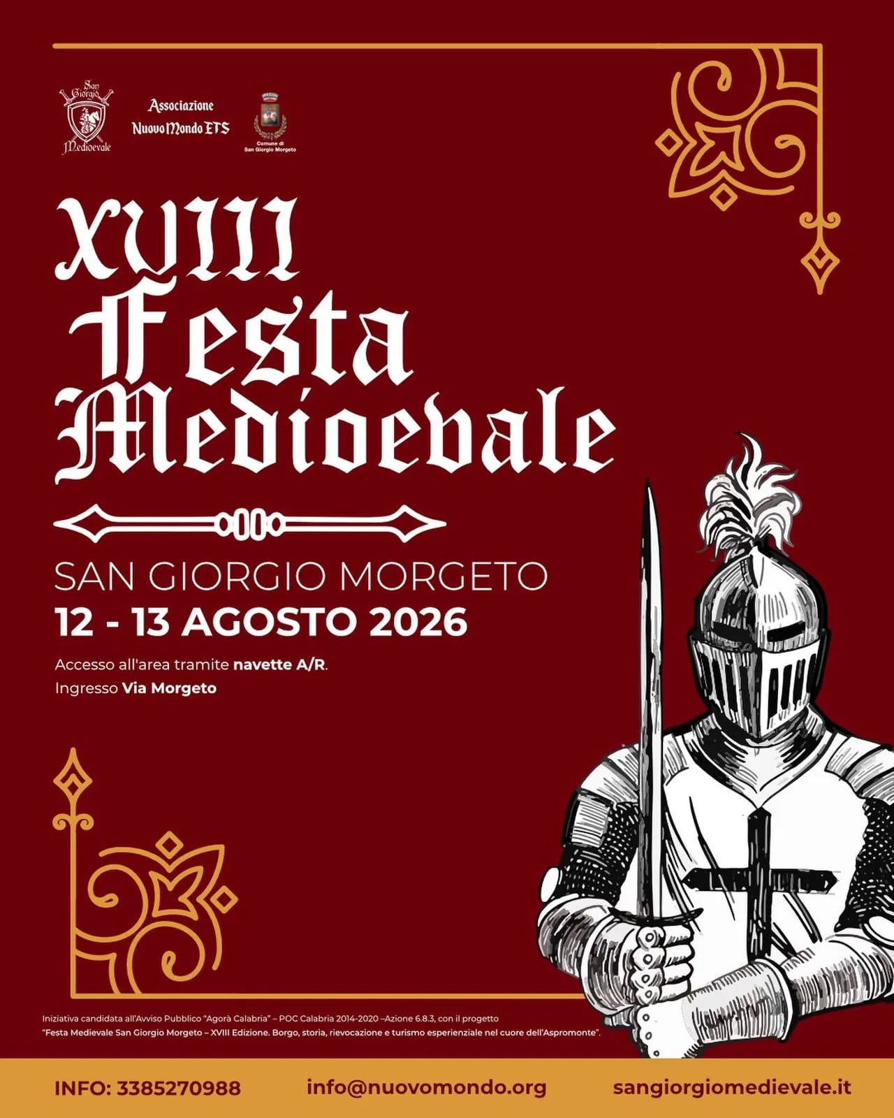 XVIII Festa Medioevale San Giorgio Morgeto 2026