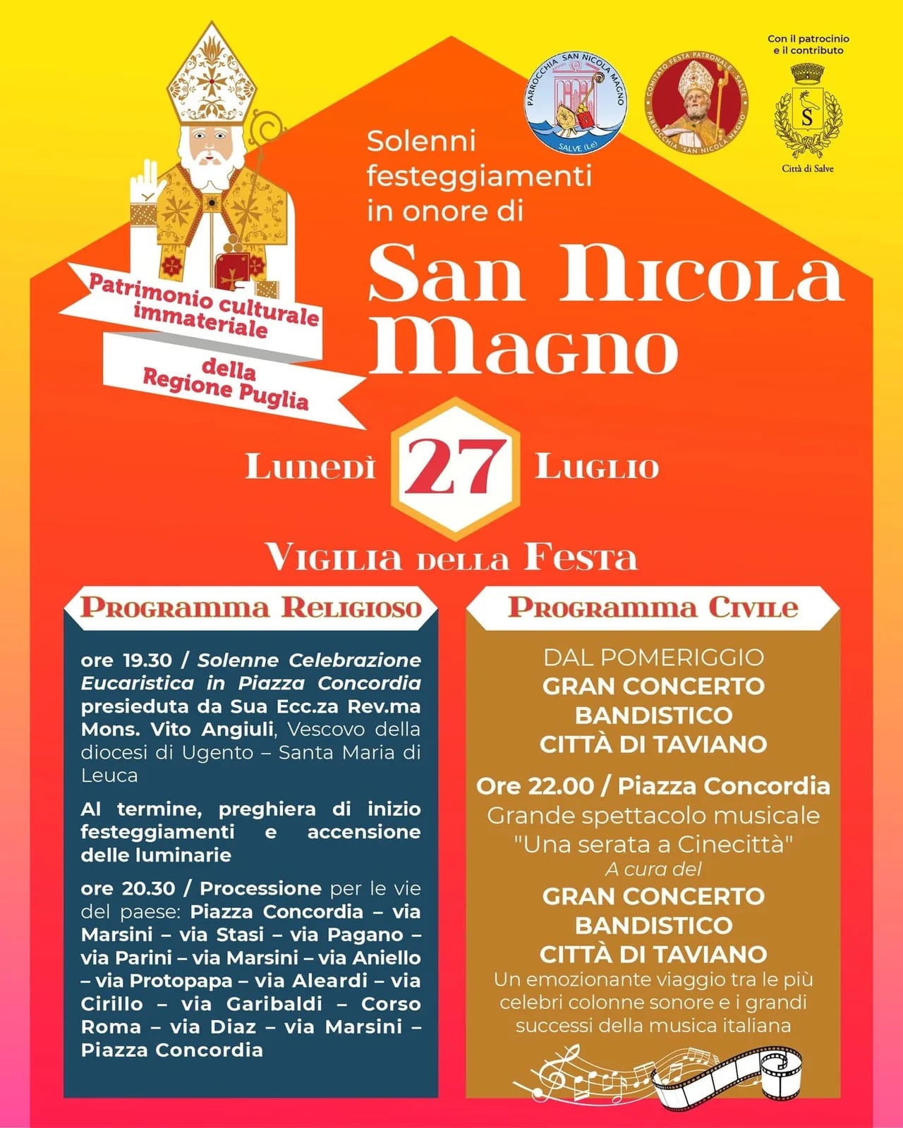 Festa Patronale di San Nicola Magno 2026