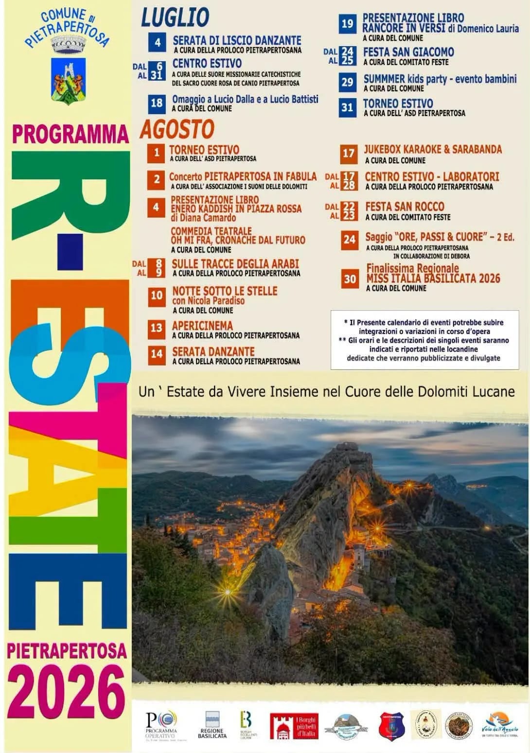 Concerto Pietrapertosa in Fabula 2026