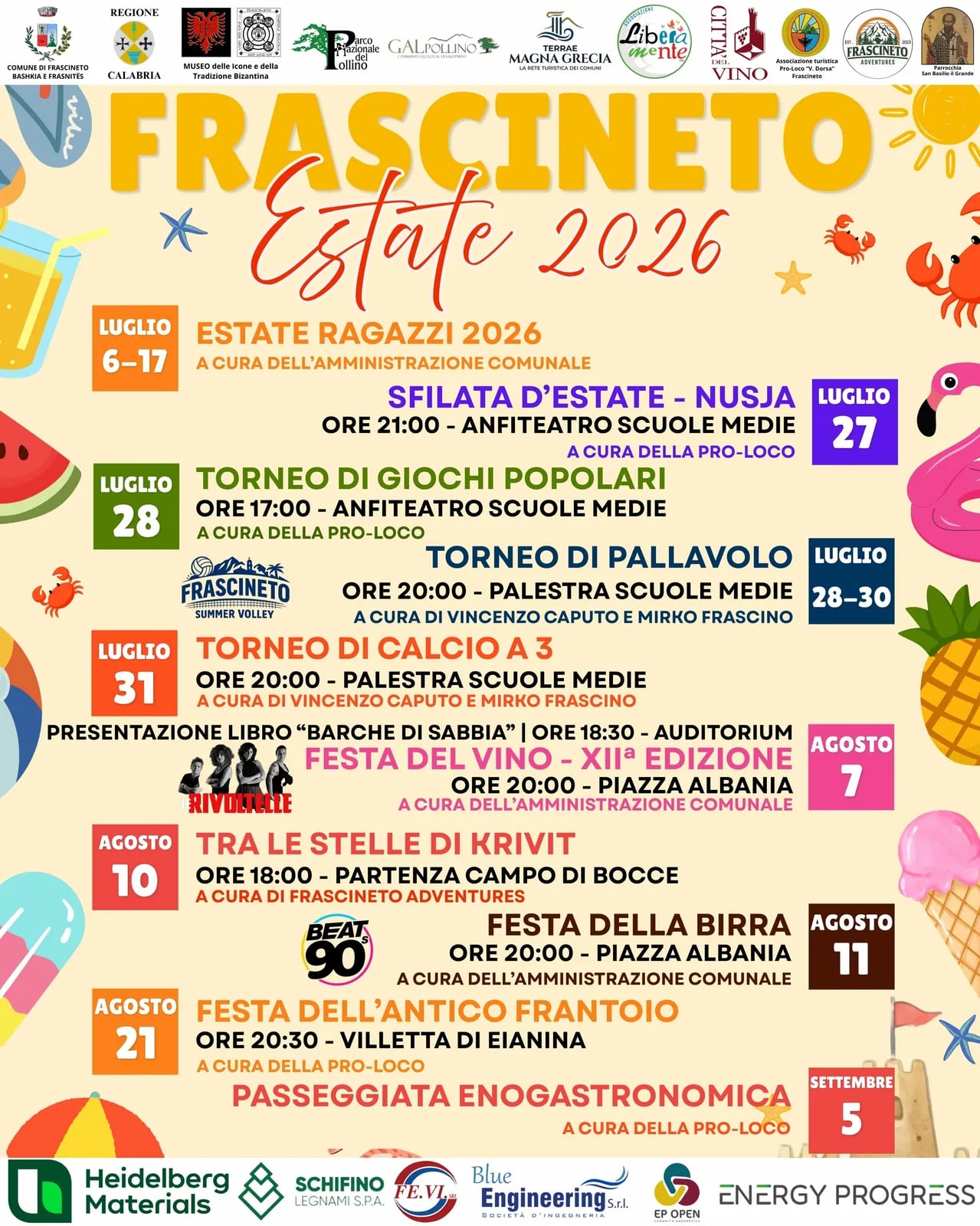 Locandina Festa della Birra 2026 a Frascineto (Cosenza)