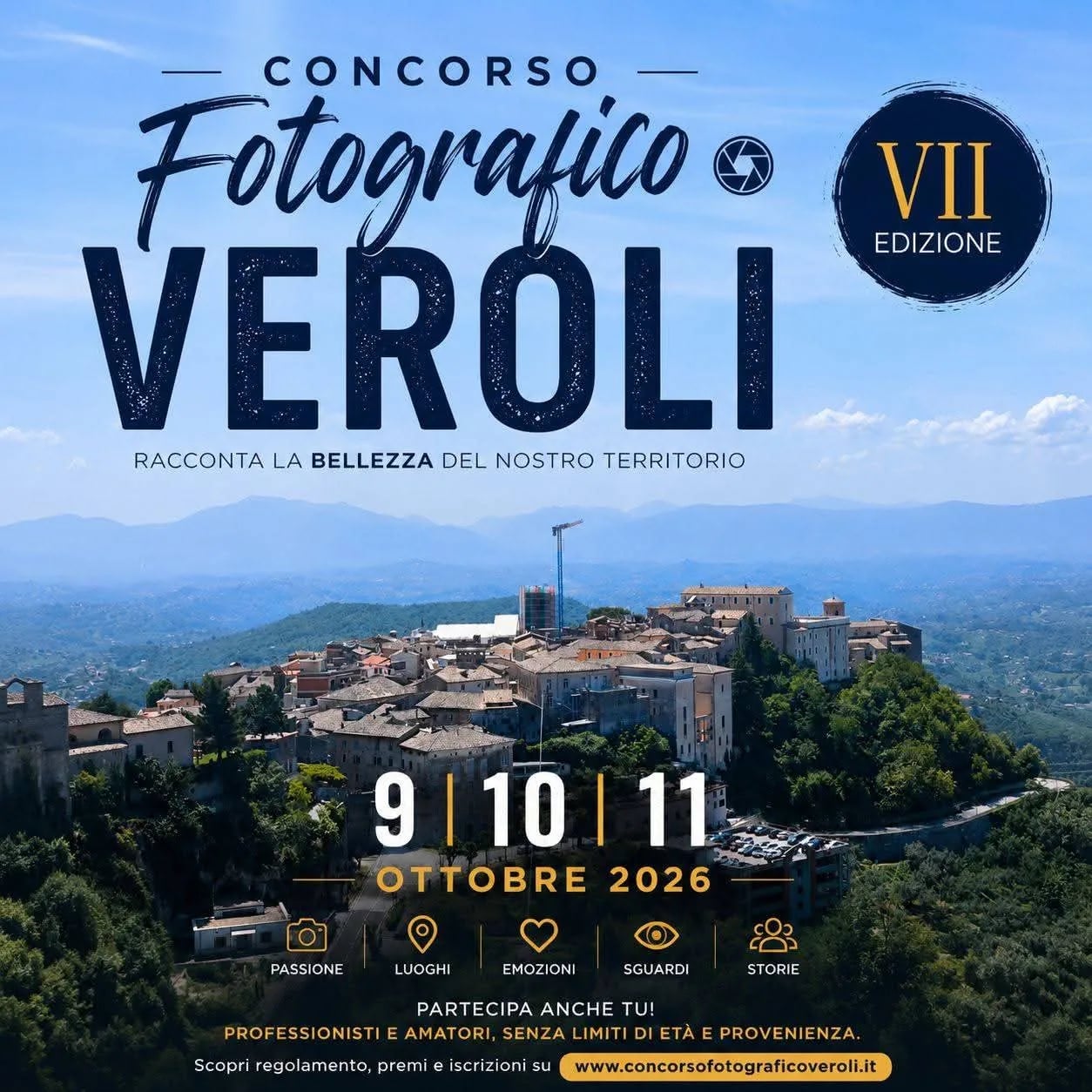 Locandina VII Concorso Fotografico Veroli 2026 a Veroli (Frosinone)
