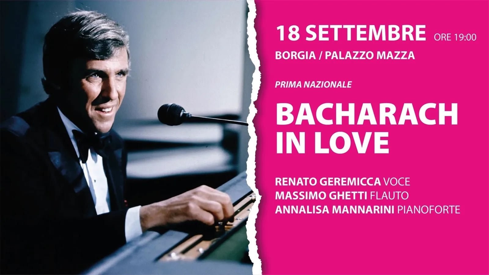 Locandina Bacharach In Love 2026 a Borgia (Catanzaro)