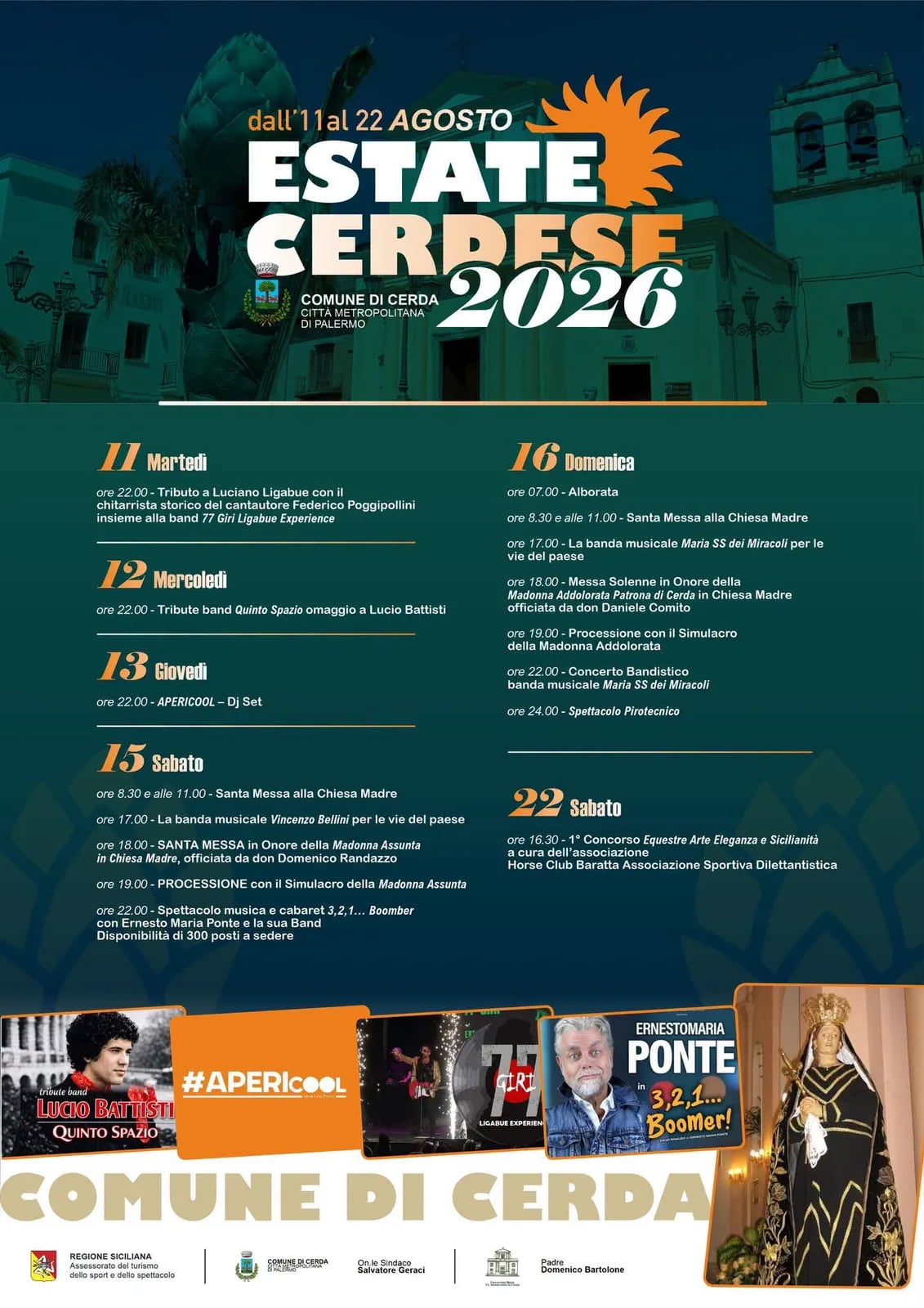 Locandina 1° Concorso Equestre Arte Eleganza e Sicilianità 2026 a Cerda (Palermo)