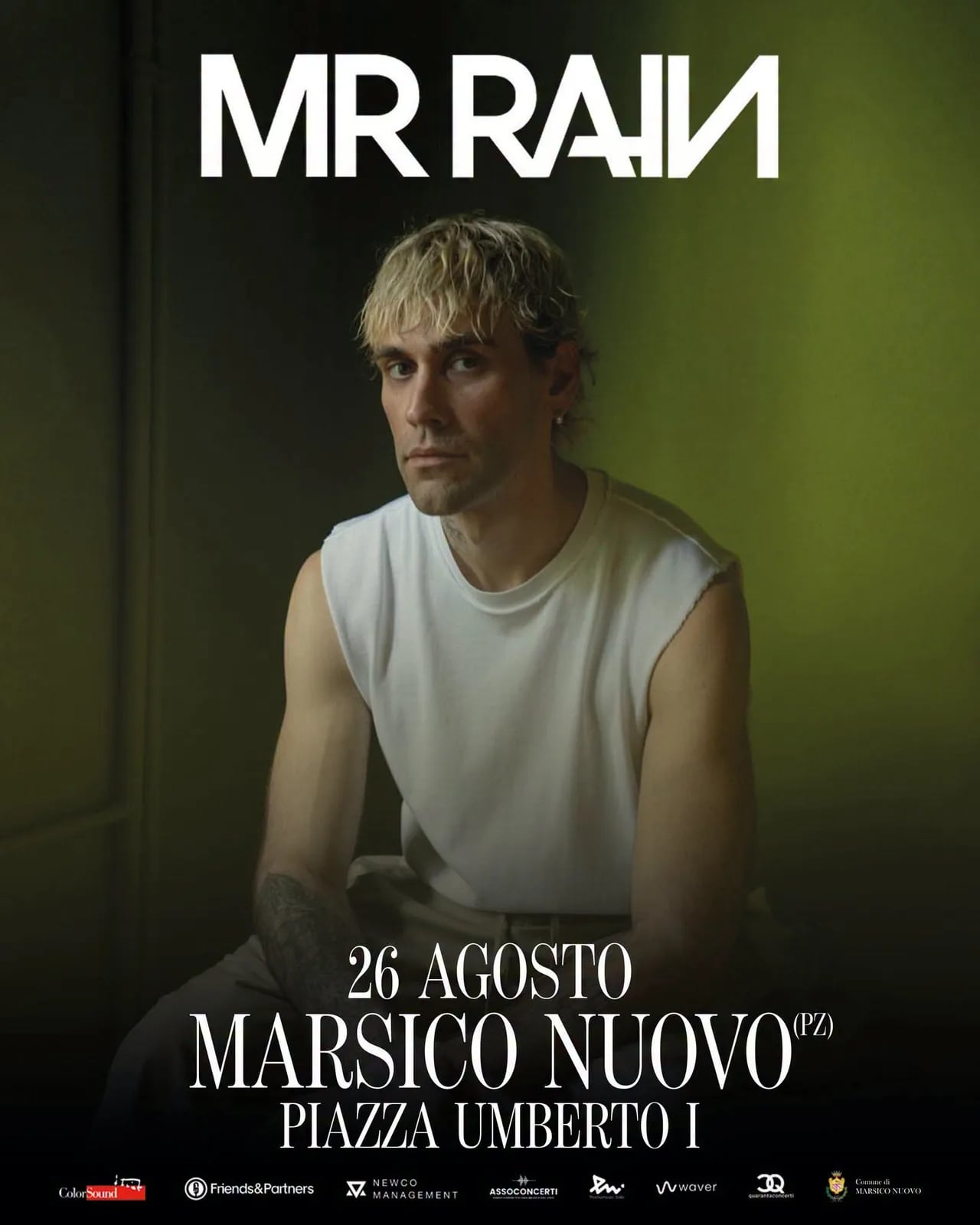 Concerto di Mr Rain 2026 a Marsico Nuovo
