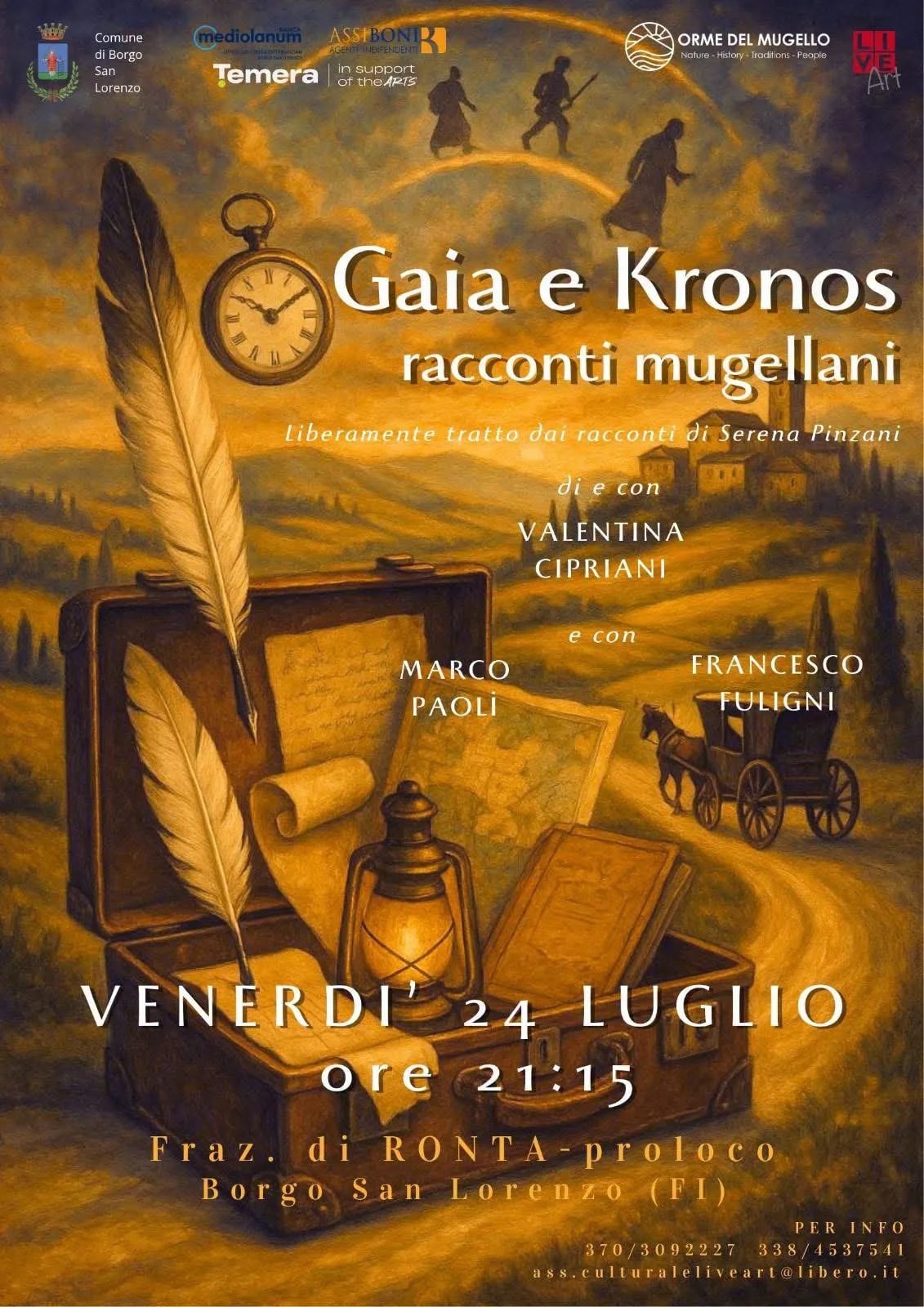 Gaia e Kronos racconti mugellani 2026