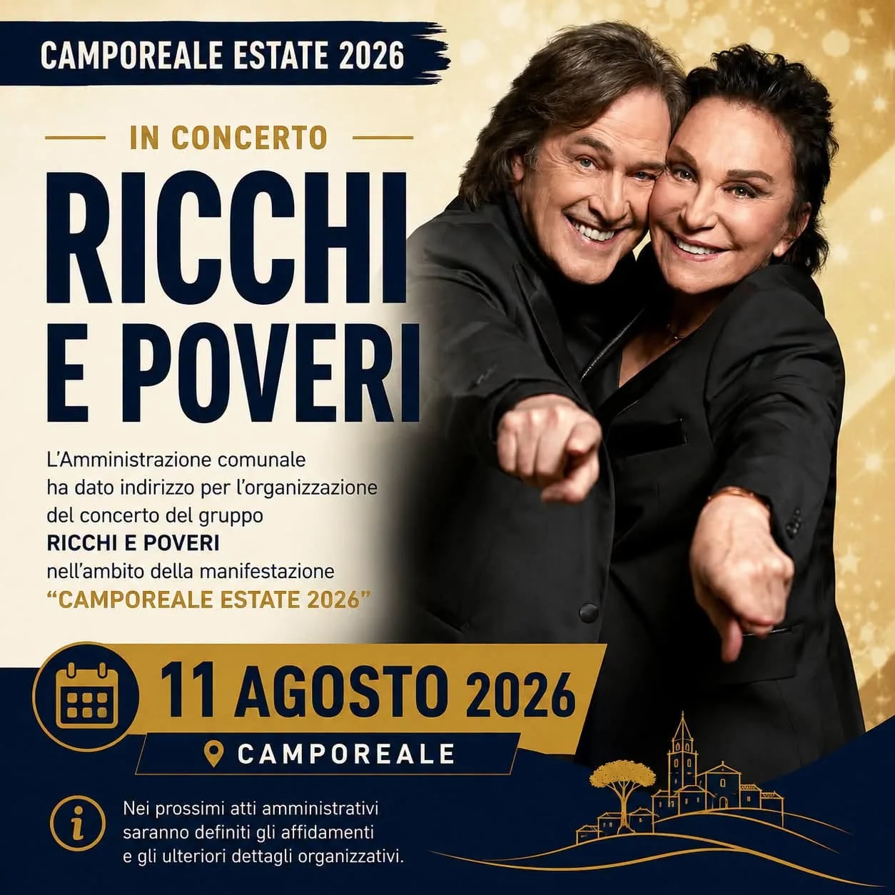 Concerto Ricchi e Poveri Camporeale Estate 2026