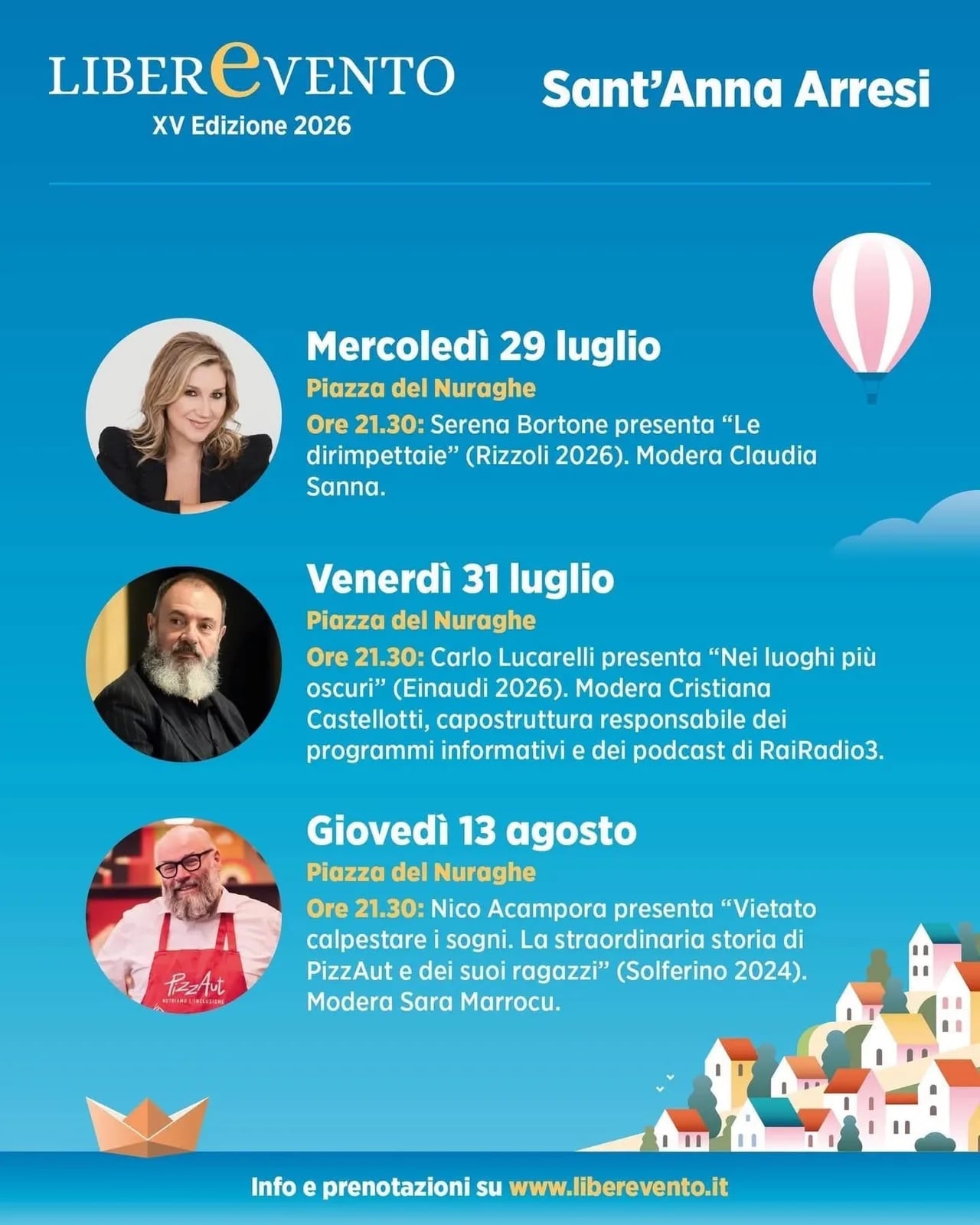 Locandina Nico Acampora "Vietato calpestare i sogni" — Liberevento XV a Sant'Anna Arresi (Sud sardegna)
