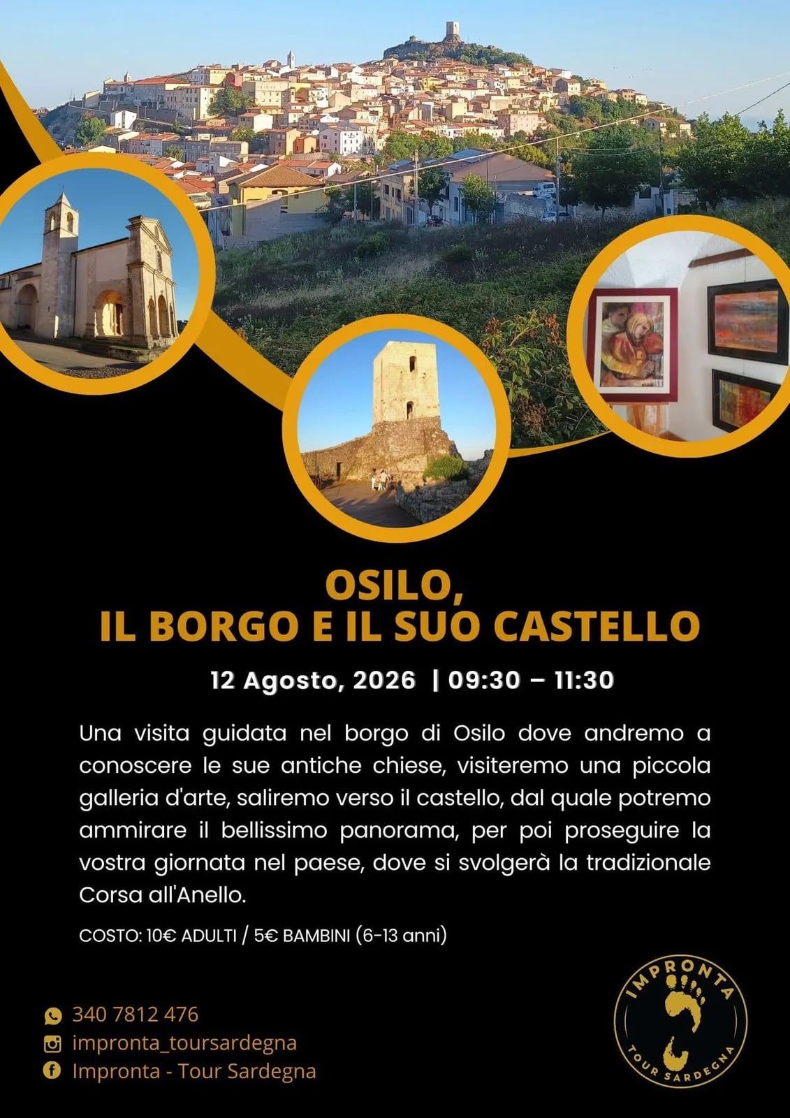 Locandina Osilo, il Borgo e il suo Castello 2026 a Osilo (Sassari)