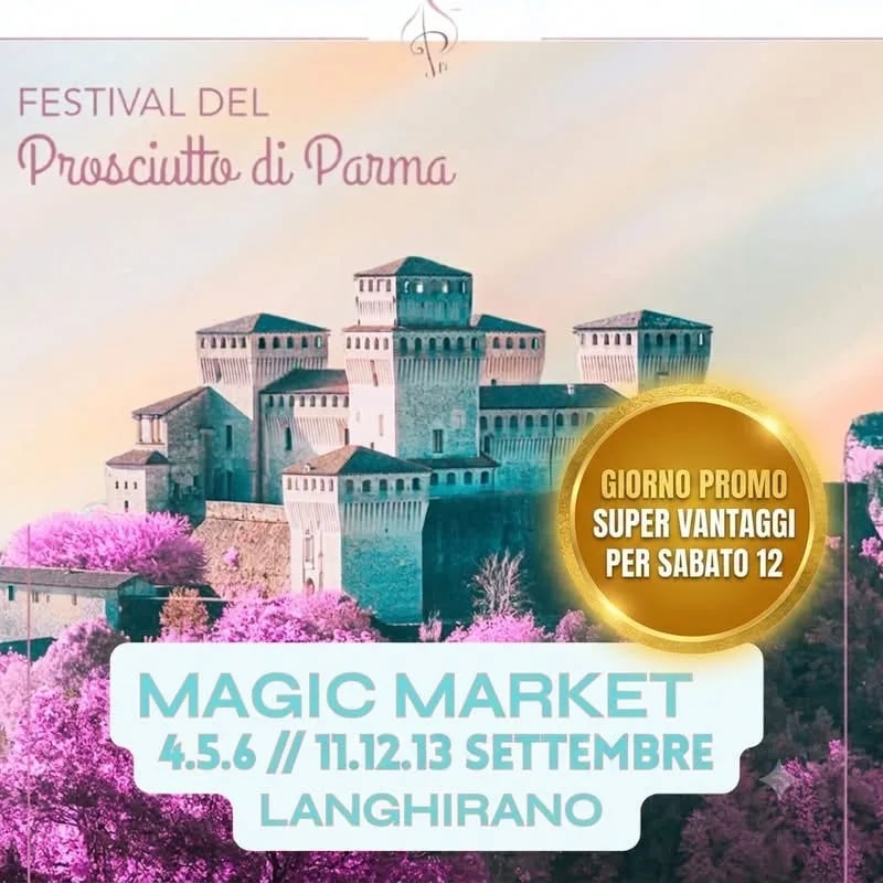 Locandina Festival del Prosciutto di Parma 2026 a Langhirano (Parma)