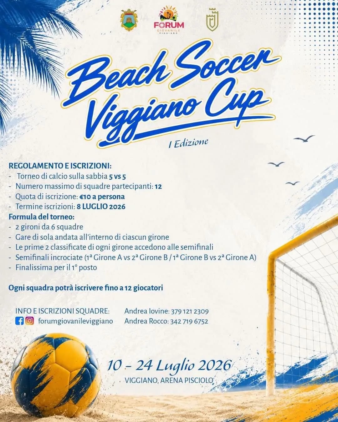 1ª Edizione Beach Soccer Viggiano Cup 2026